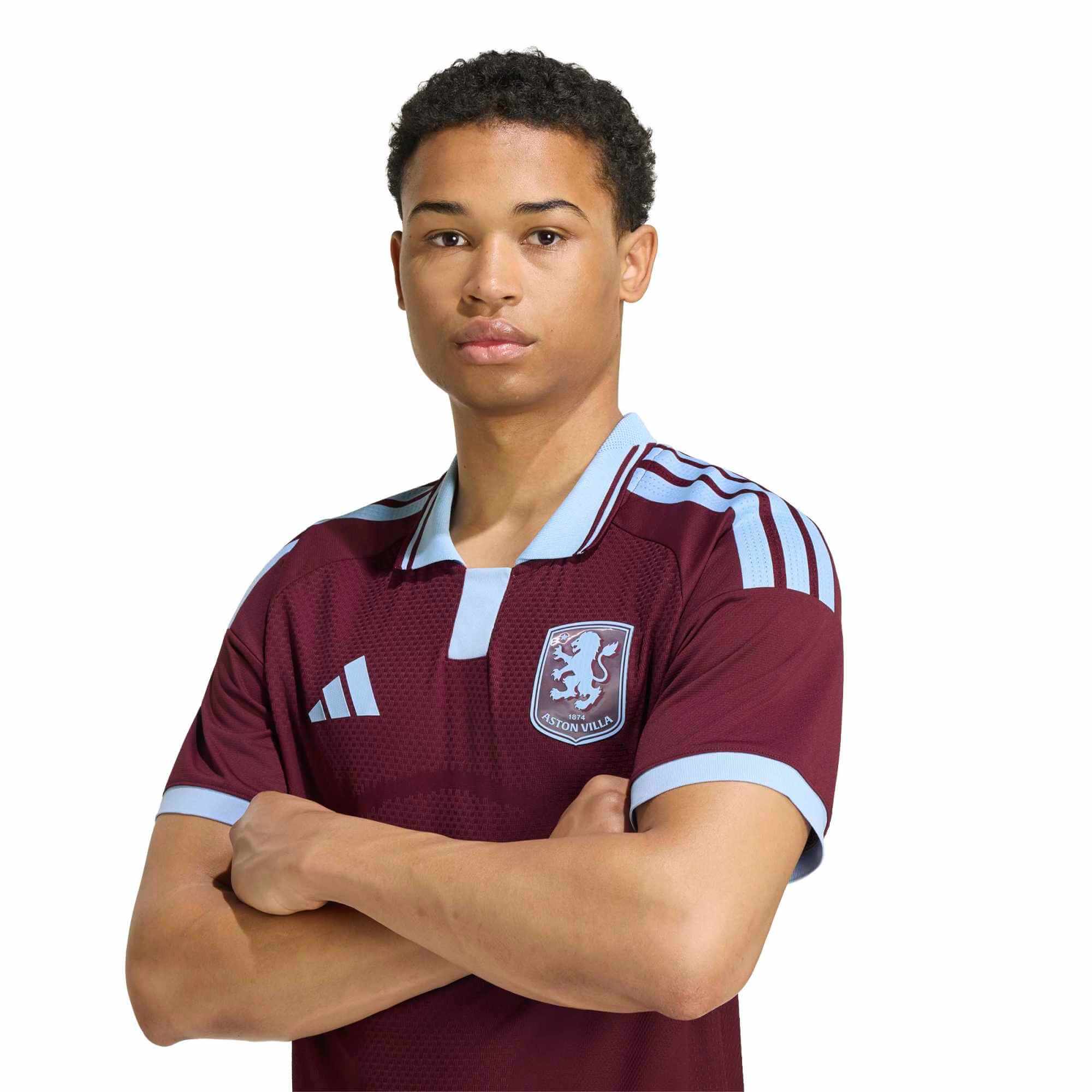 adidas 2026-27 Aston Villa Men's Authentic Home Soccer Jersey (Detail 1)