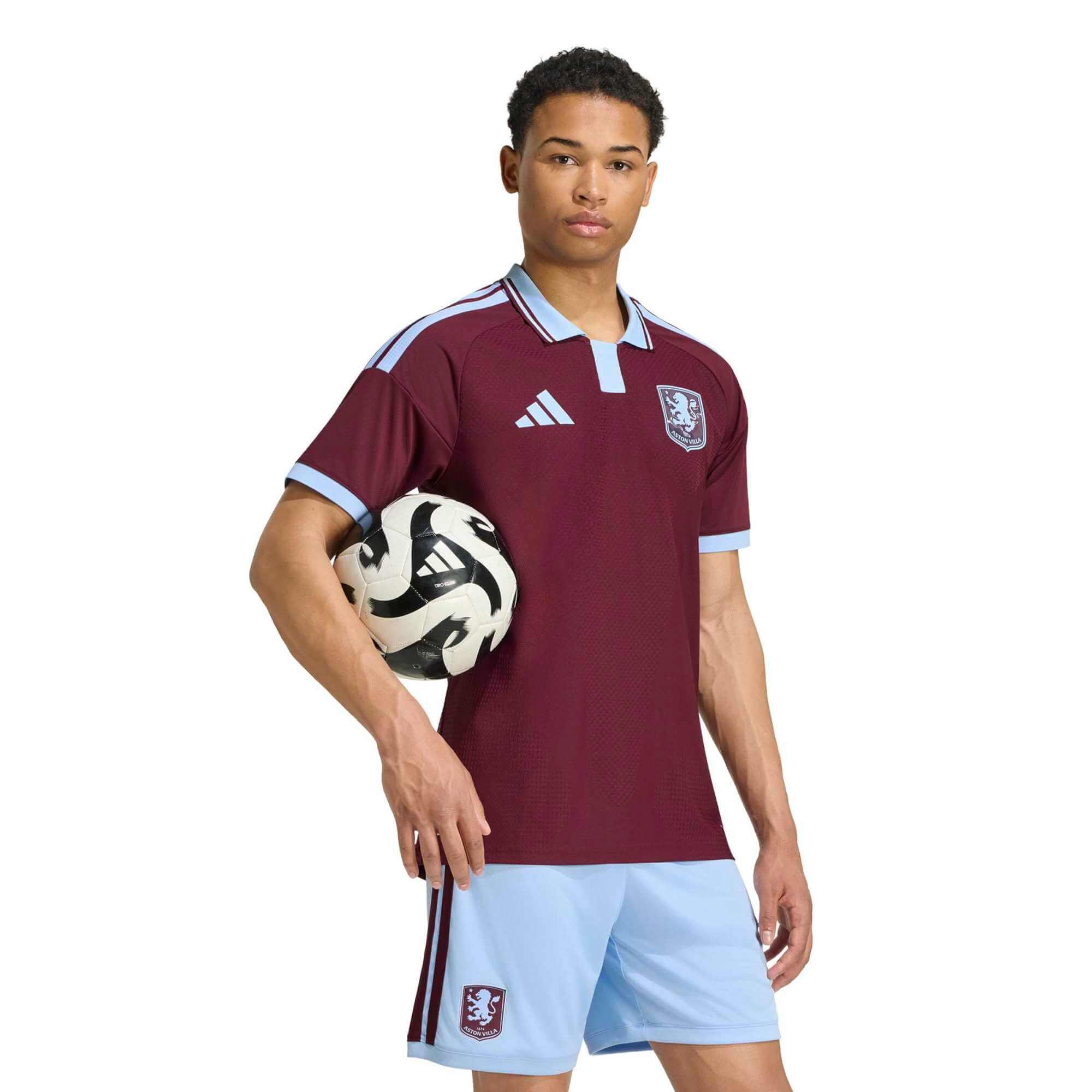 adidas 2026-27 Aston Villa Men's Authentic Home Soccer Jersey (Model - Front)
