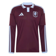adidas 2026-27 Aston Villa Men's Stadium Home Long-Sleeve Soccer Jersey (Front)