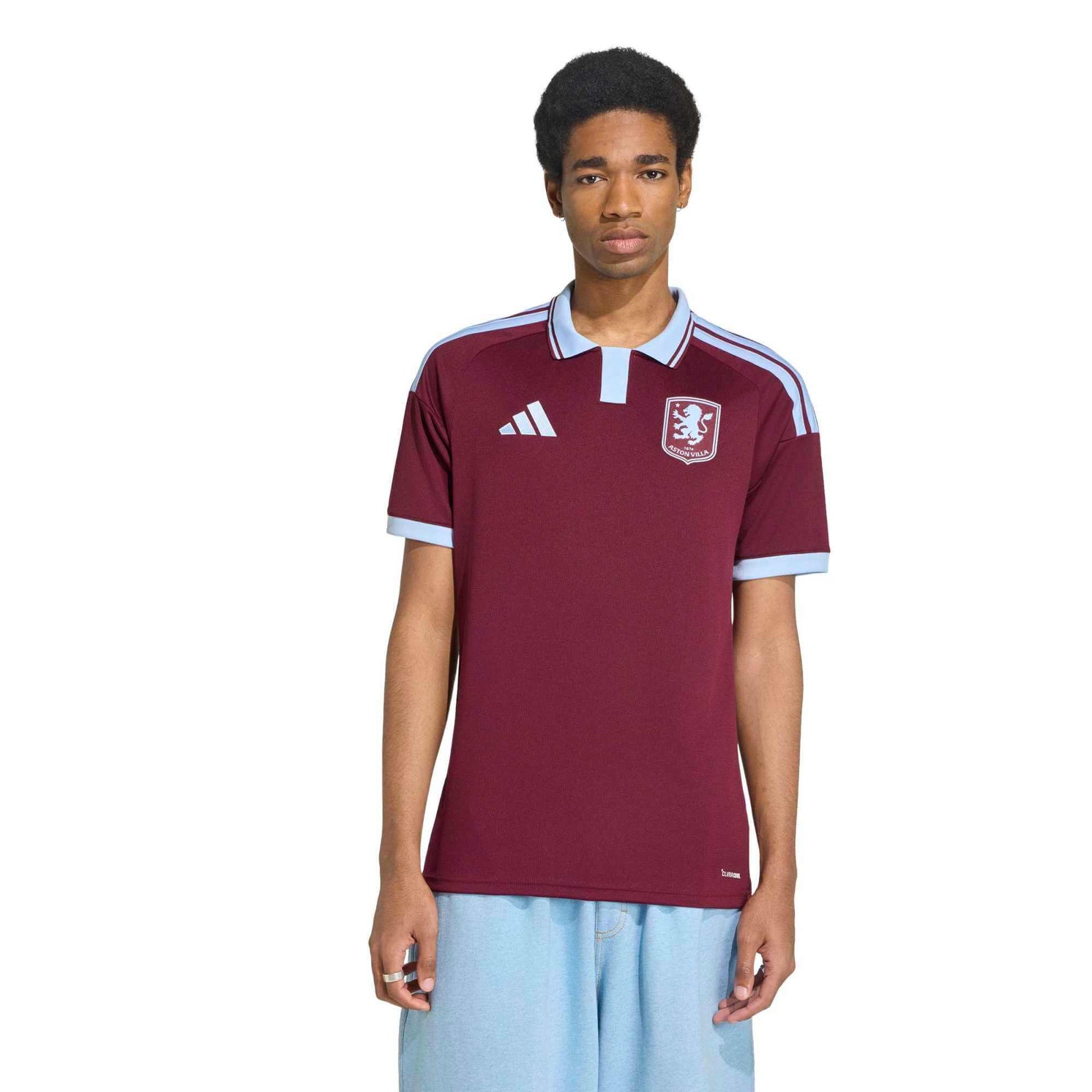 adidas 2026-27 Aston Villa Men's Stadium Home Soccer Jersey (Model - Front)