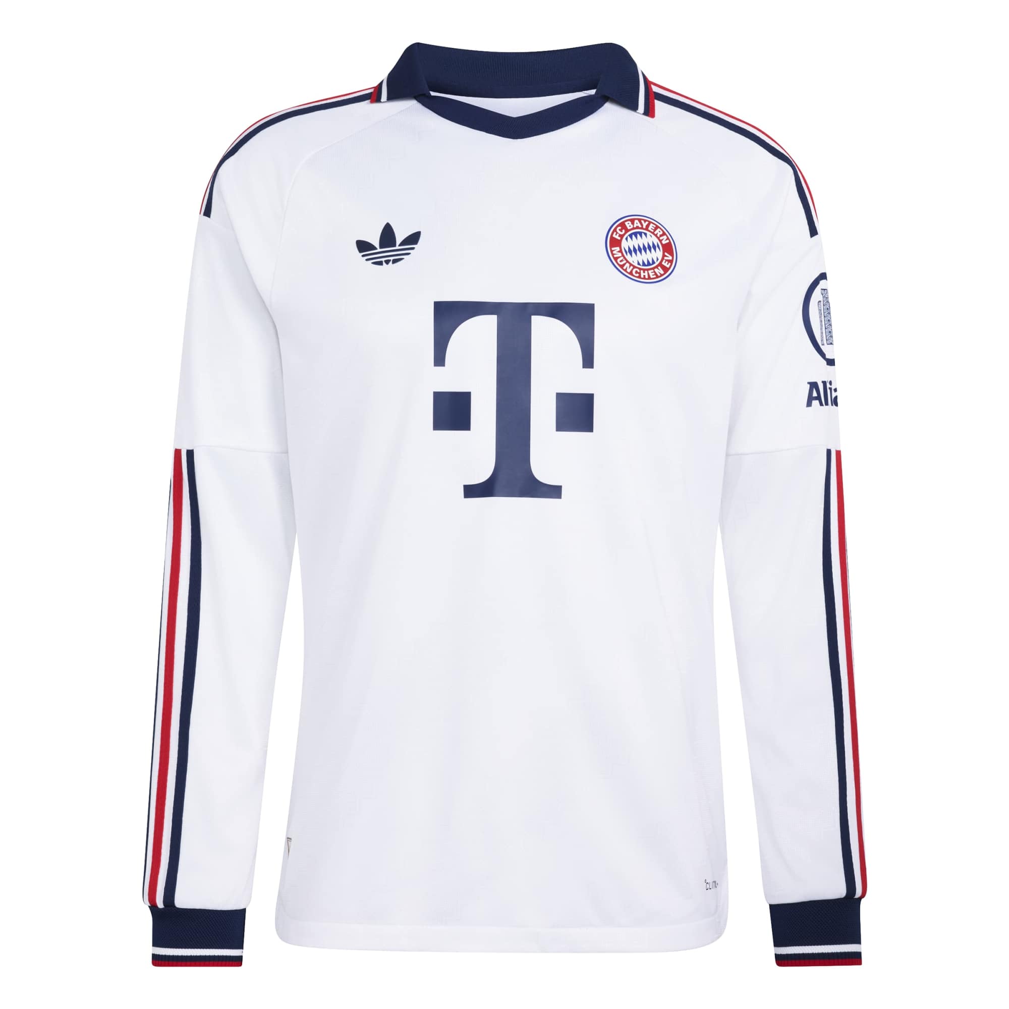 adidas 2026-27 Bayern Munich Men's Authentic Away Long-Sleeve Soccer Jersey (Front)