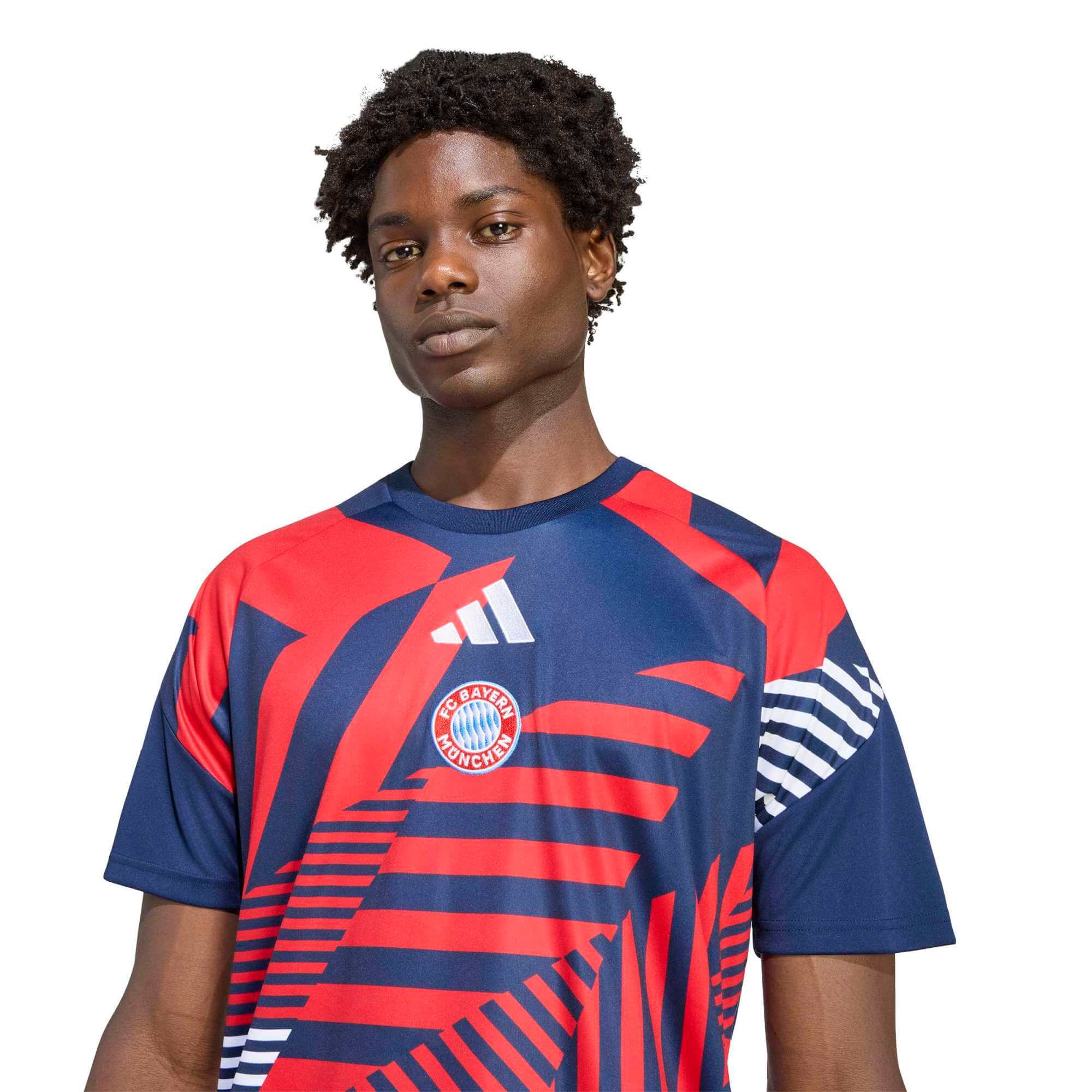 adidas 2026-27 Bayern Munich Men's Pre-Match Soccer Jersey (Detail 1)