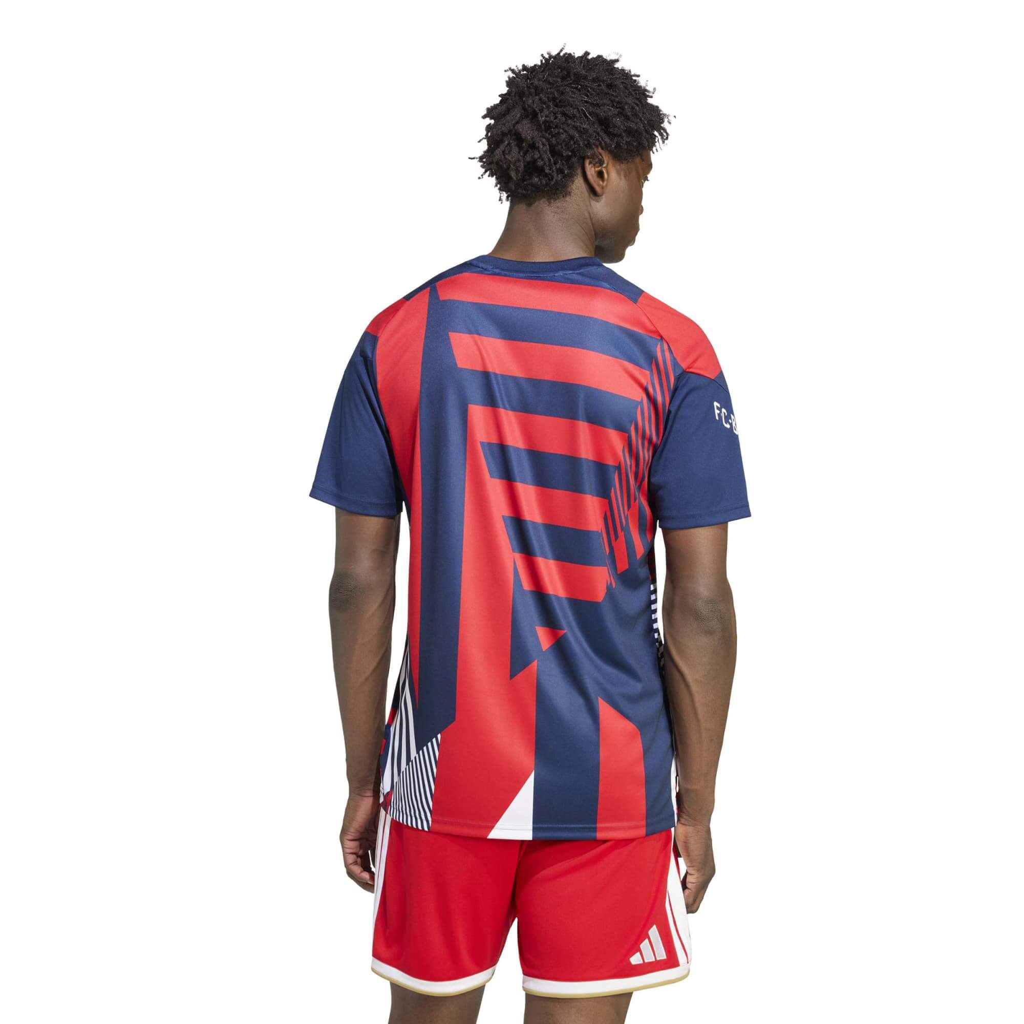 adidas 2026-27 Bayern Munich Men's Pre-Match Soccer Jersey (Model - Back)