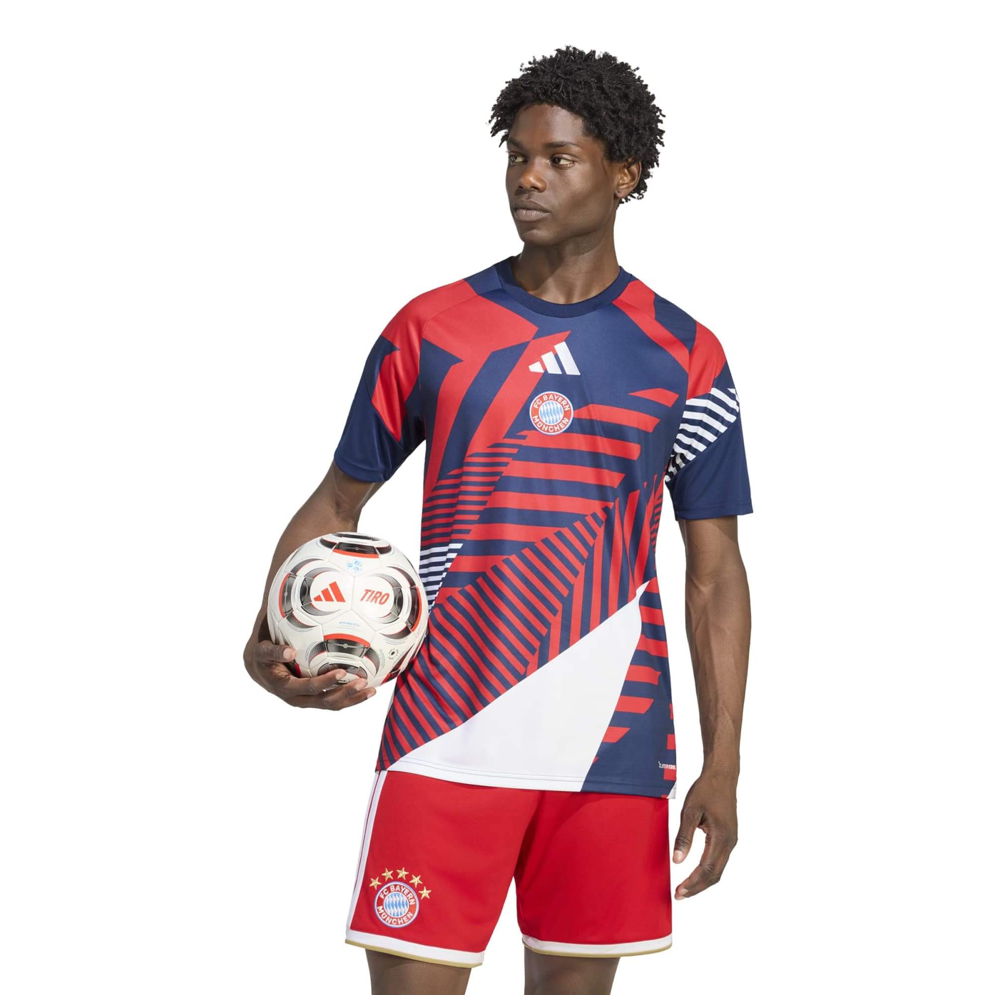 adidas 2026-27 Bayern Munich Men's Pre-Match Soccer Jersey (Model - Front)