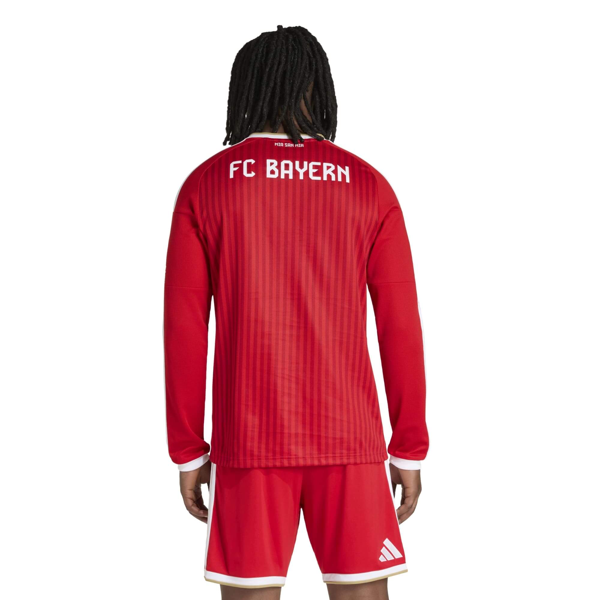 adidas 2026-27 Bayern Munich Men's Stadium Home Long-Sleeve Soccer