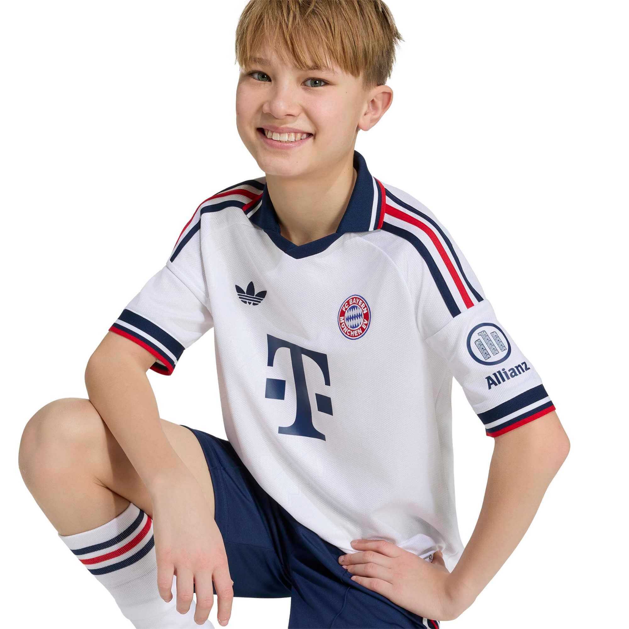 adidas 2026-27 Bayern Munich Youth Stadium Away Soccer Jersey (Detail 1)