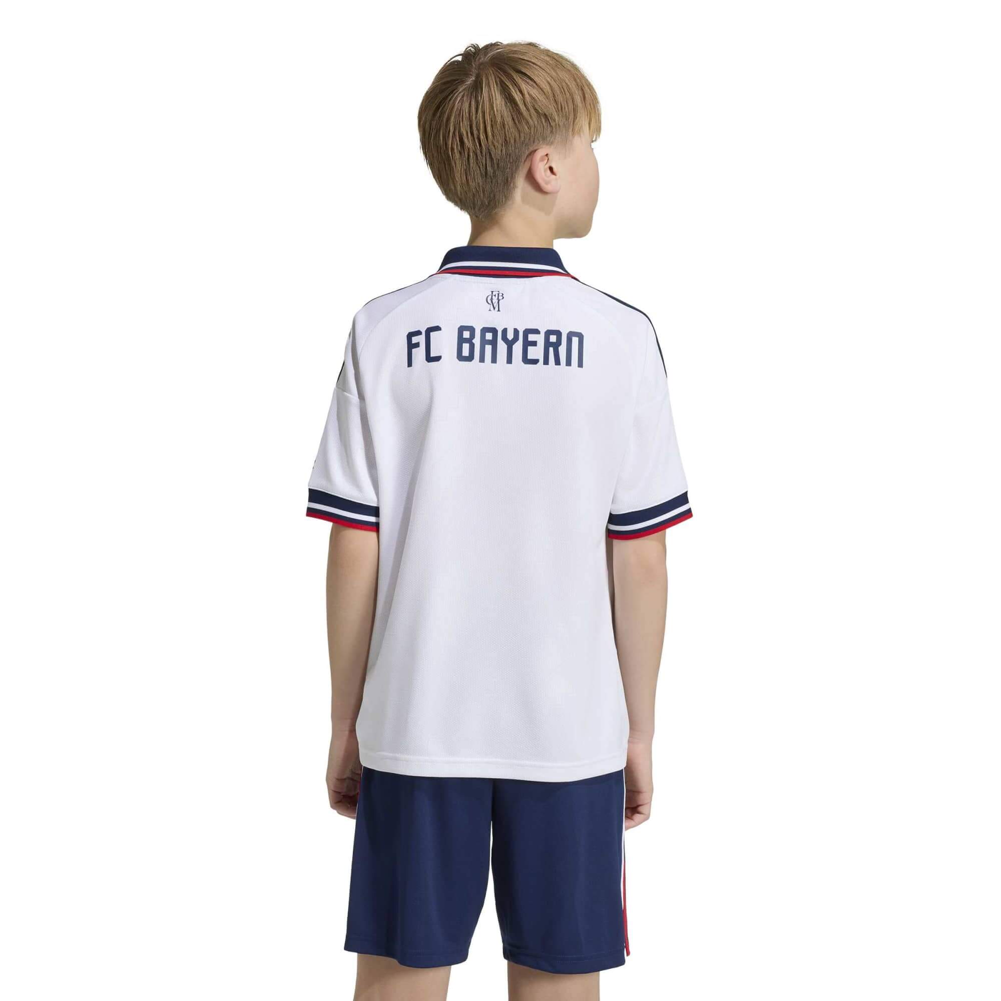 adidas 2026-27 Bayern Munich Youth Stadium Away Soccer Jersey (Model - Back)
