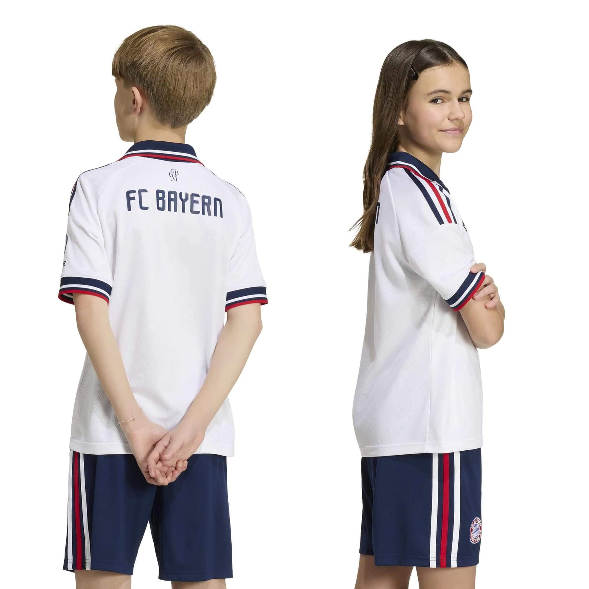 adidas 2026-27 Bayern Munich Youth Stadium Away Soccer Jersey (Models - Back)