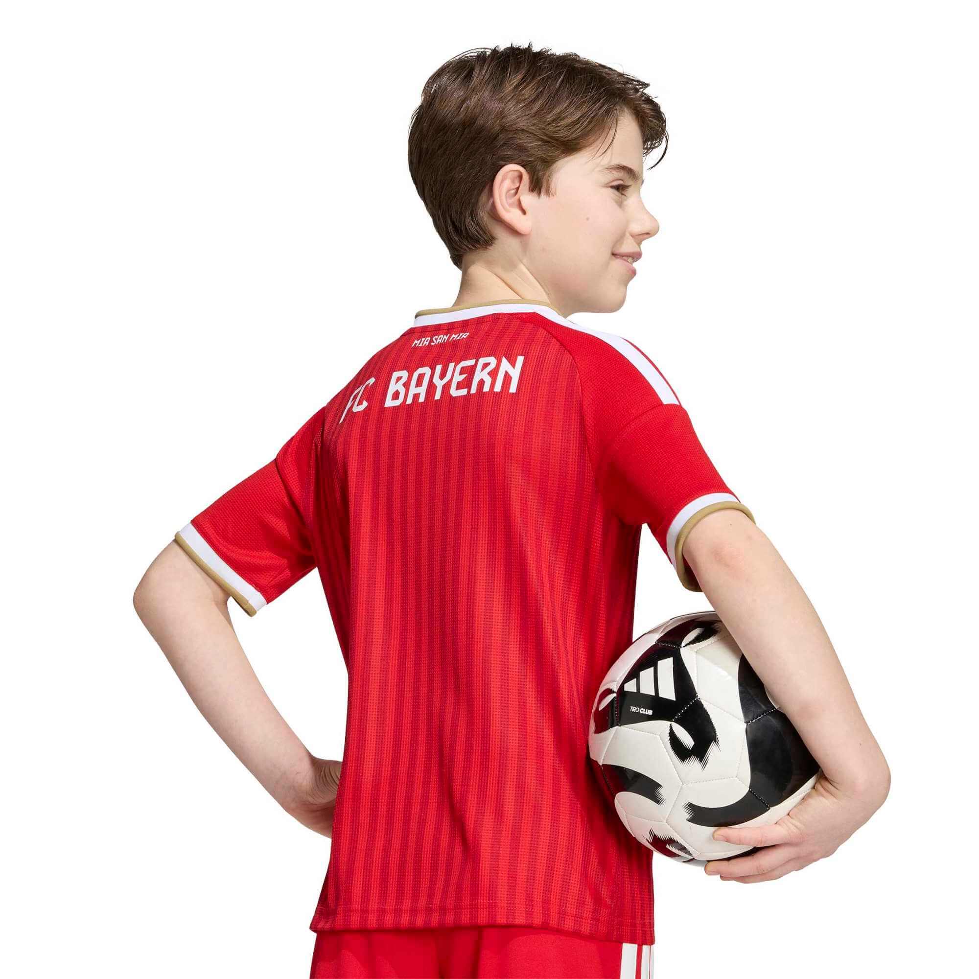 adidas 2026-27 Bayern Munich Youth Stadium Home Soccer Jersey (Detail 1)