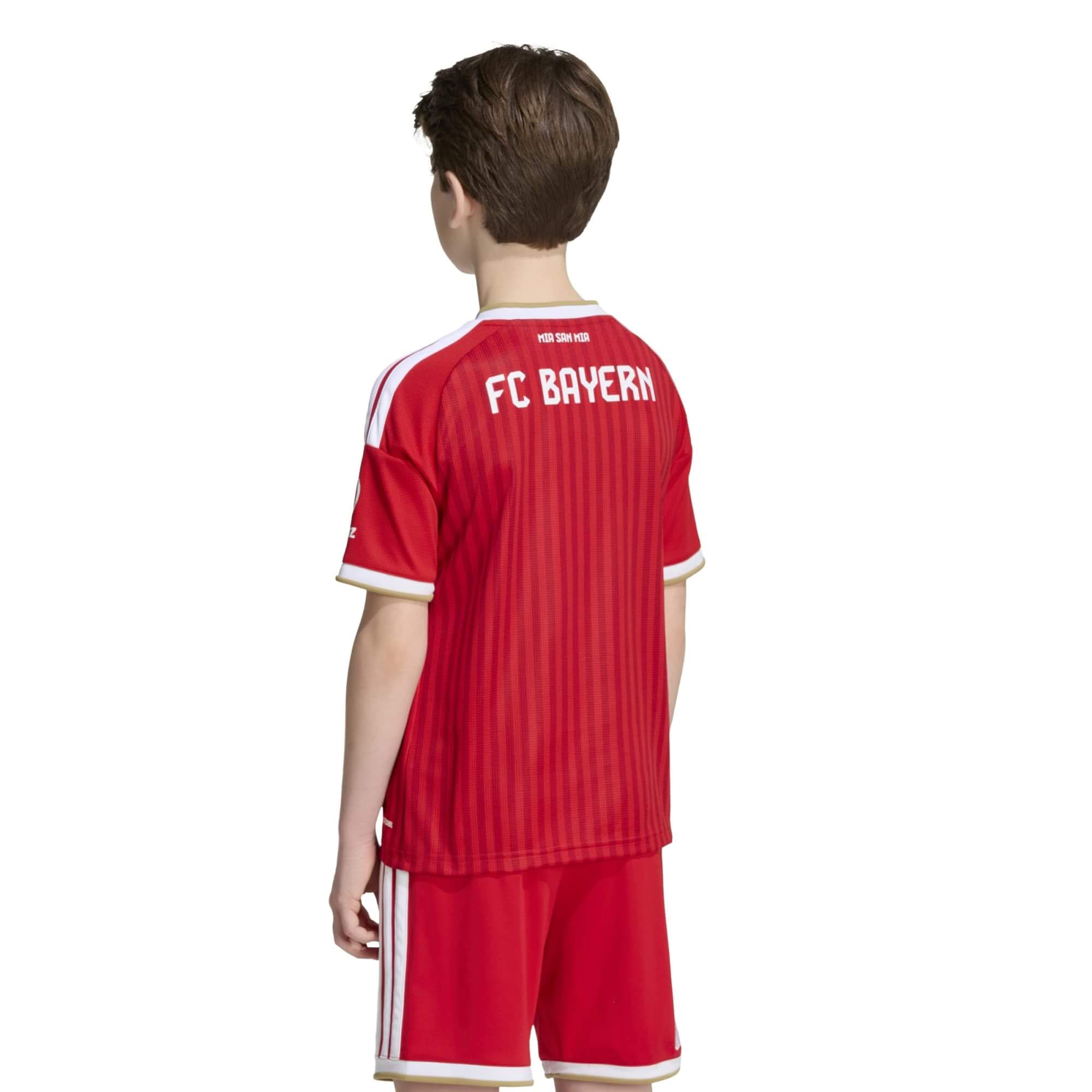 adidas 2026-27 Bayern Munich Youth Stadium Home Soccer Jersey (Model - Back)