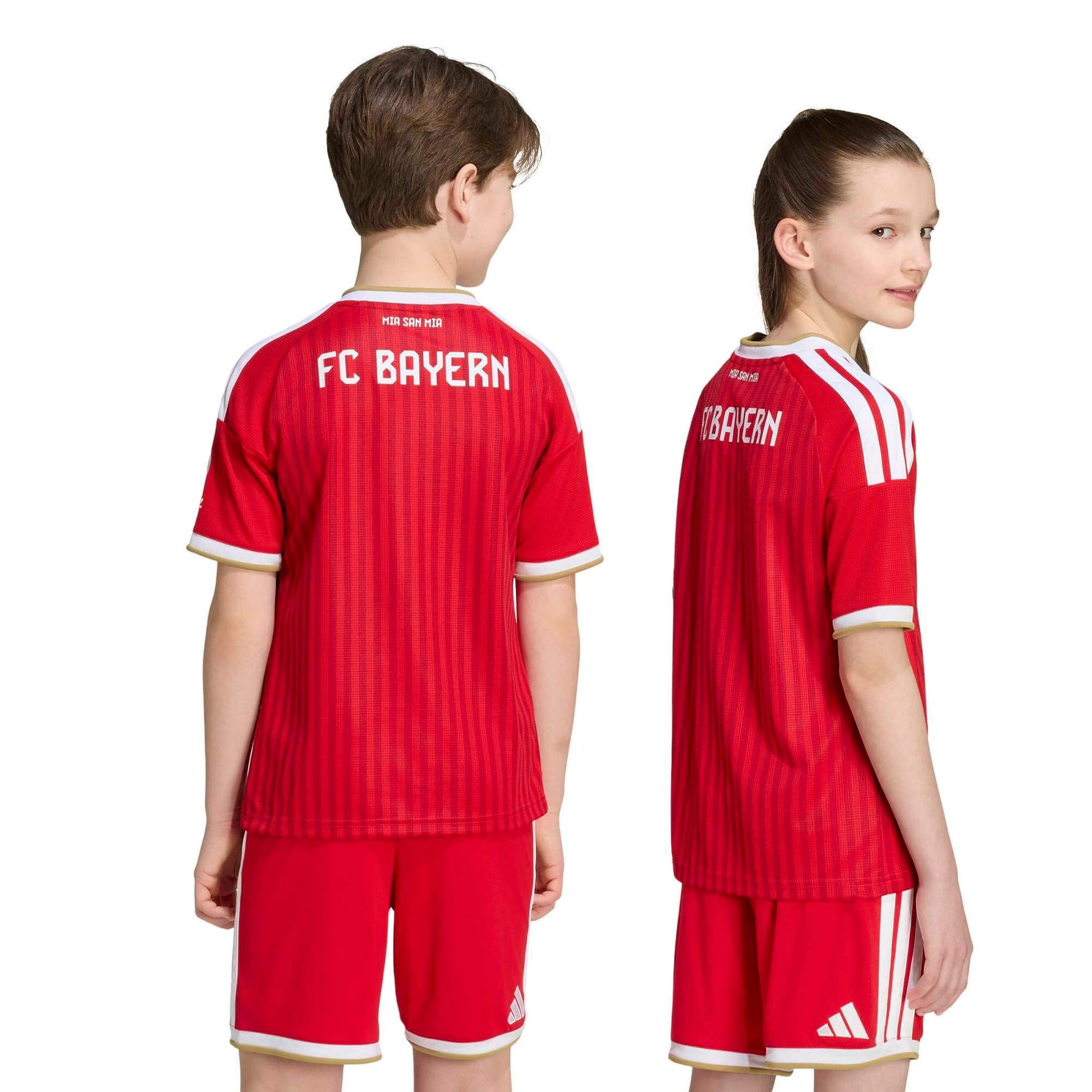 adidas 2026-27 Bayern Munich Youth Stadium Home Soccer Jersey (Models - Back)