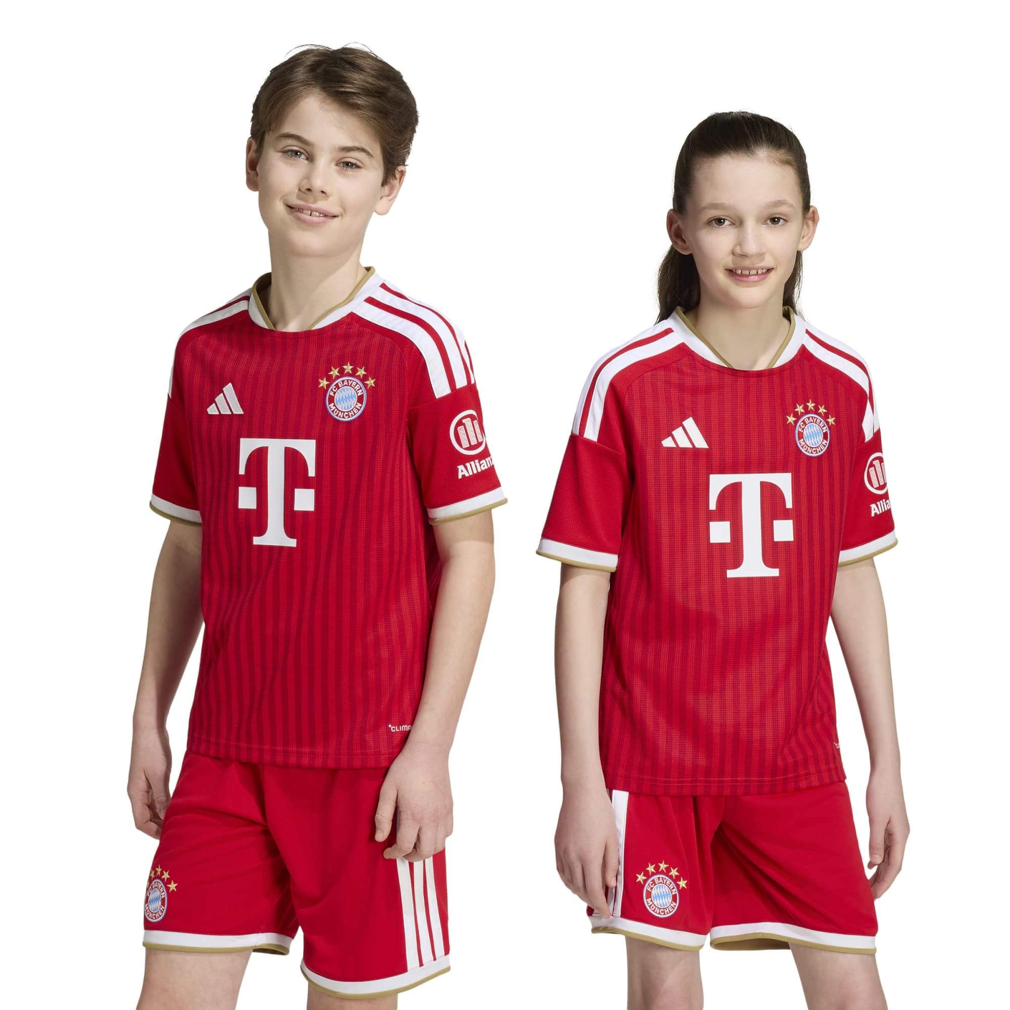 adidas 2026-27 Bayern Munich Youth Stadium Home Soccer Jersey (Models - Front)