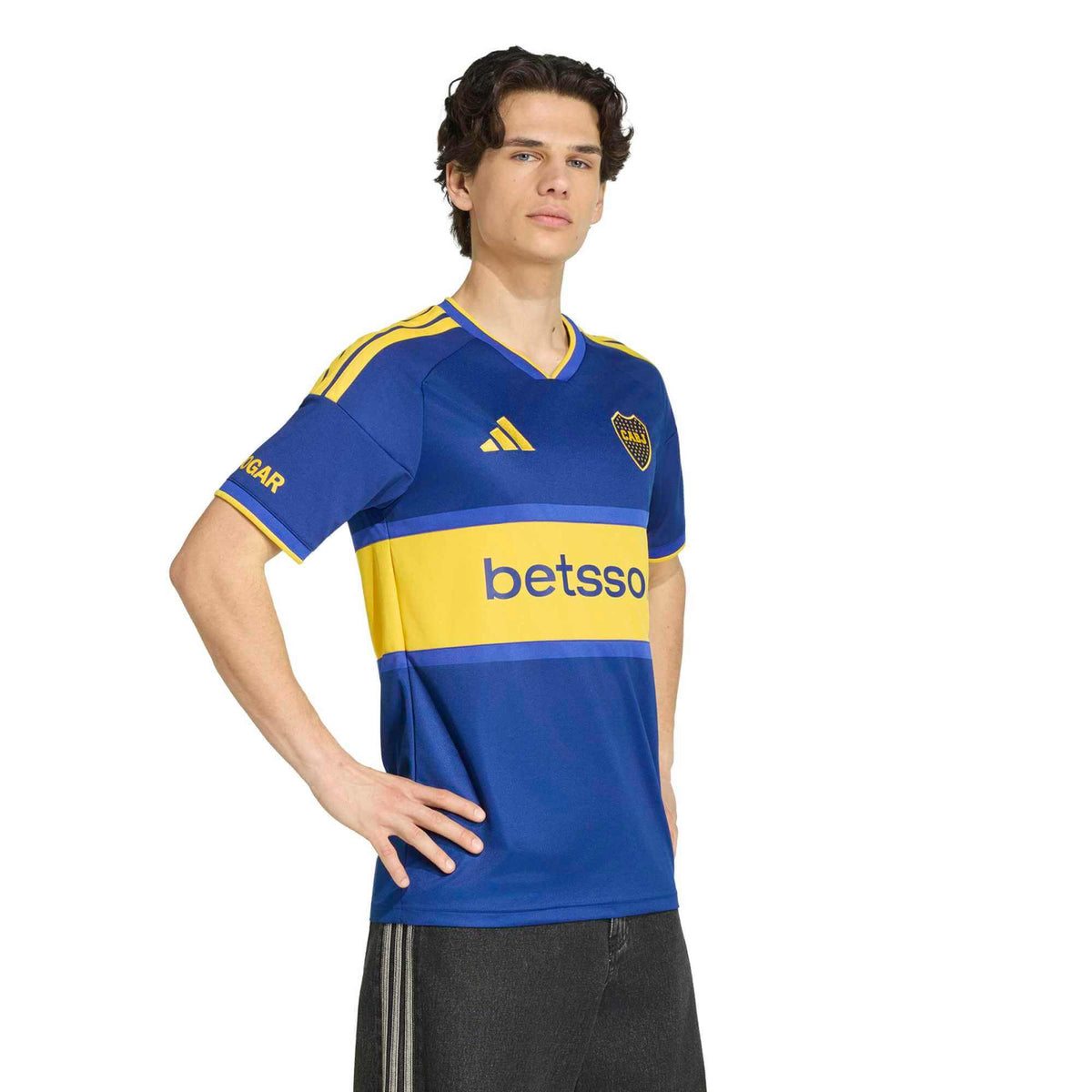 adidas 2026-27 Boca Juniors Men's Stadium Home Soccer Jersey (Model - Front)
