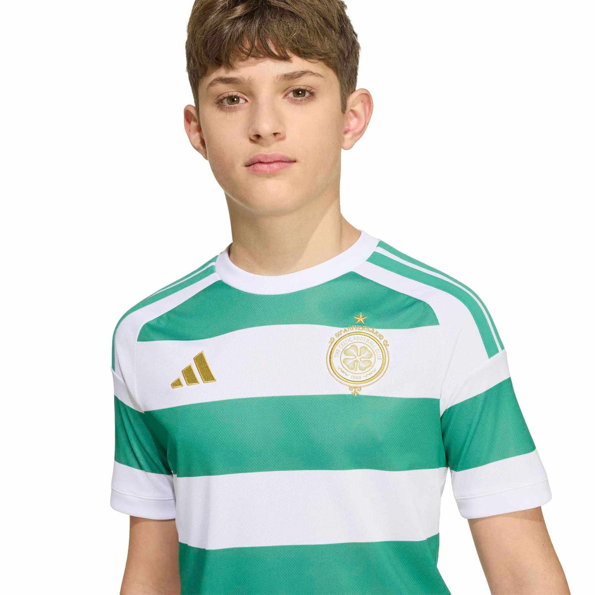 adidas 2026-27 Celtic Youth Stadium Home Soccer Jersey (Detail 1)