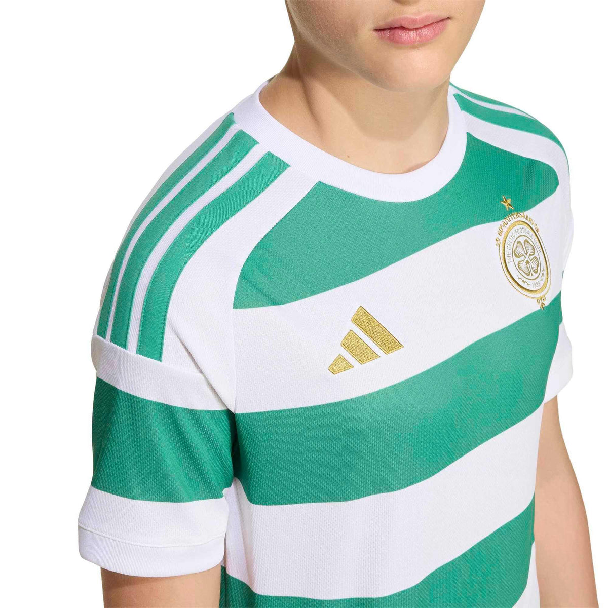 adidas 2026-27 Celtic Youth Stadium Home Soccer Jersey (Detail 2)
