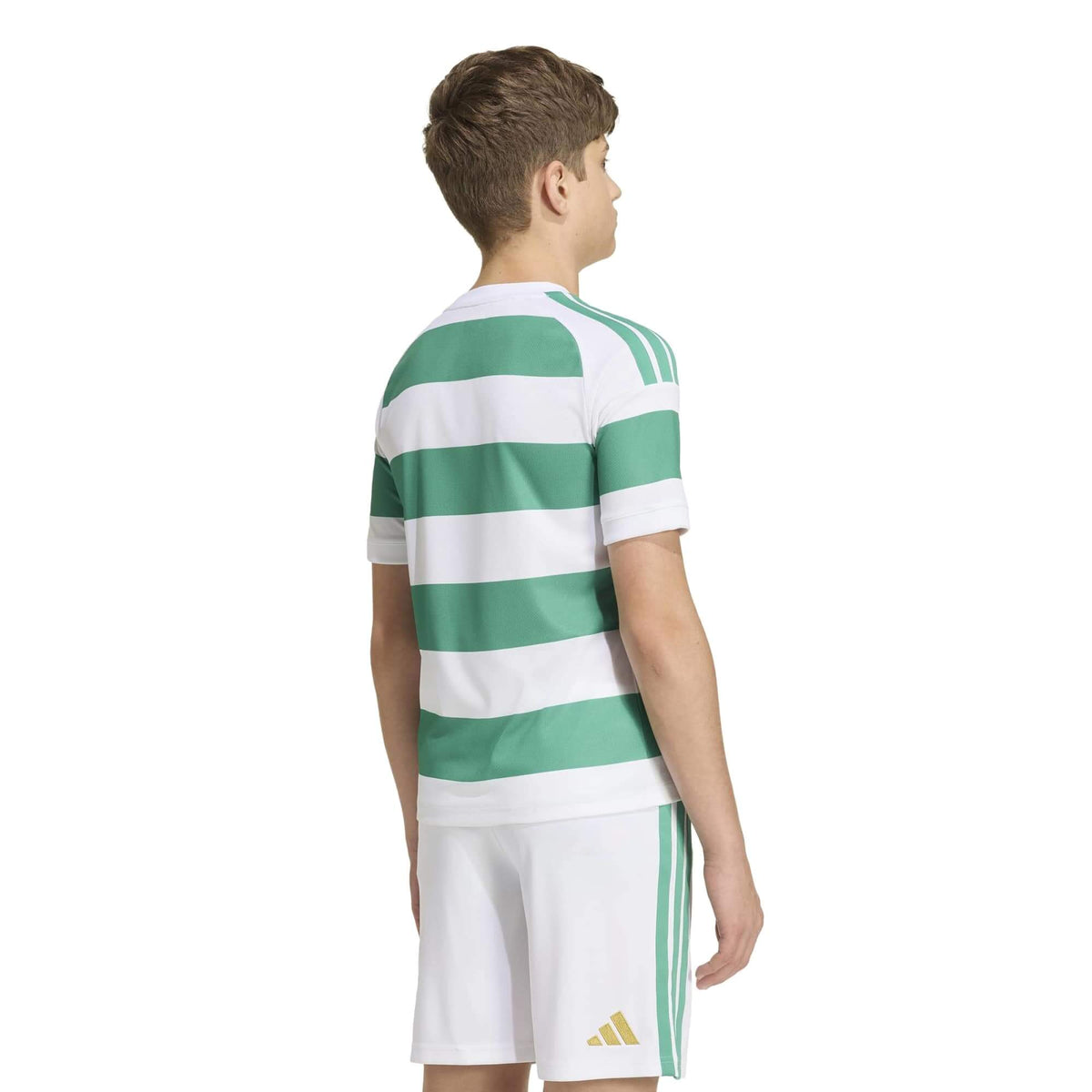 adidas 2026-27 Celtic Youth Stadium Home Soccer Jersey (Model - Back)