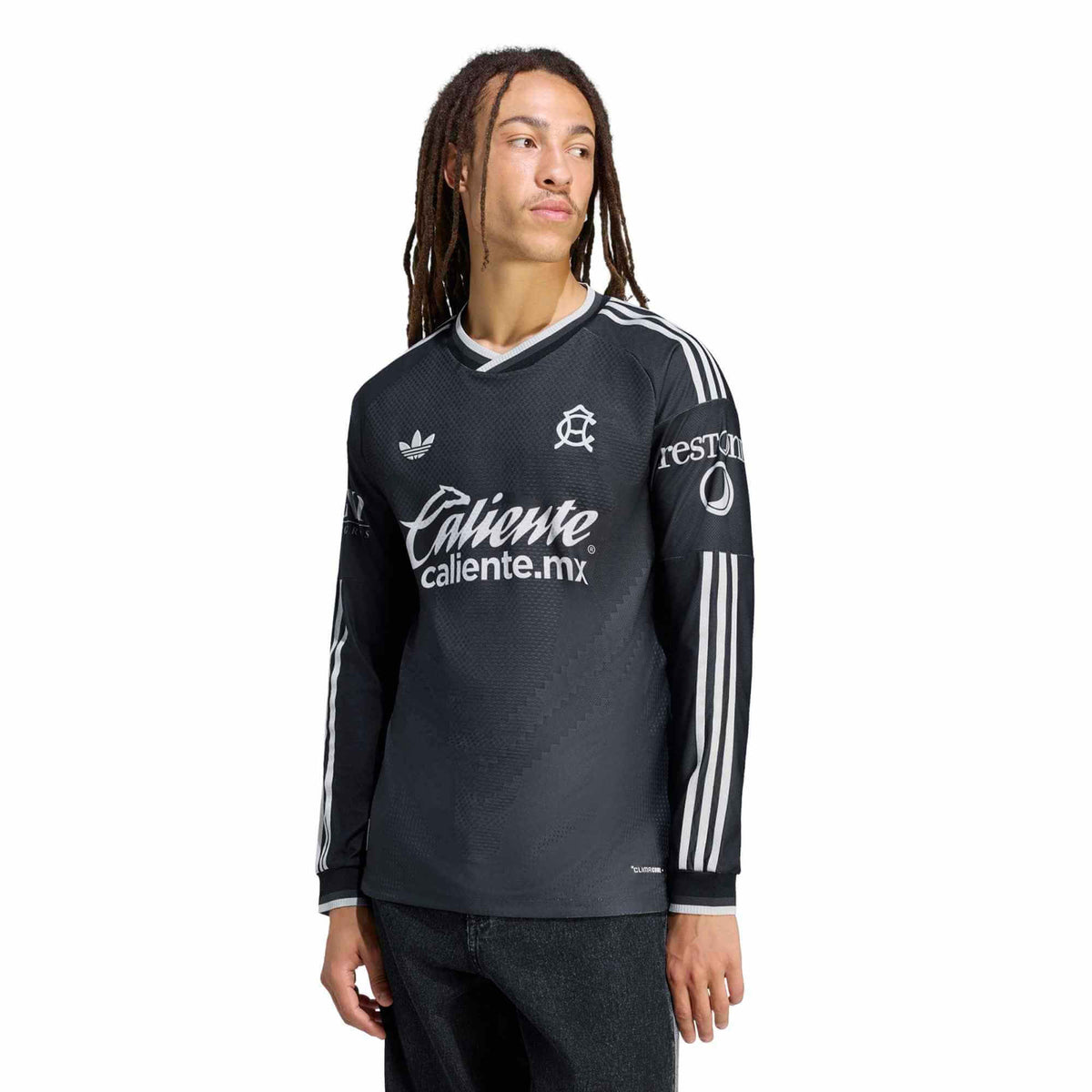 adidas 2026-27 Club America Men's Authentic Away Long-Sleeve Soccer Jersey (Model - Front)