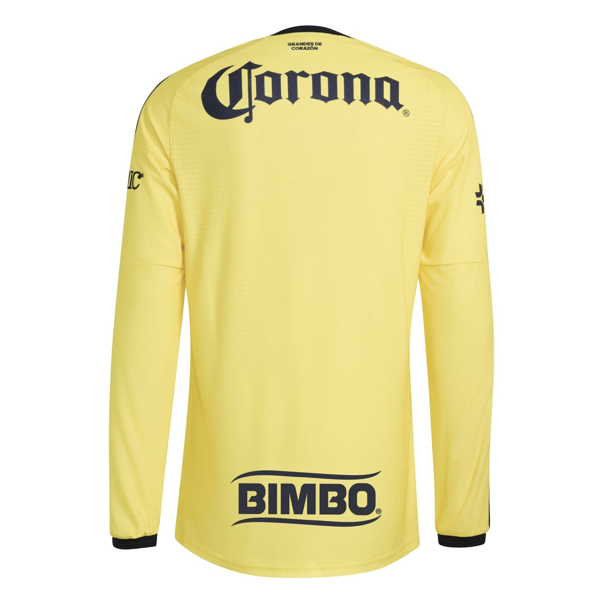 adidas 2026-27 Club America Men's Authentic Home Long-Sleeve Soccer Jersey (Back)