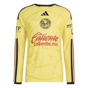 adidas 2026-27 Club America Men's Authentic Home Long-Sleeve Soccer Jersey (Front)