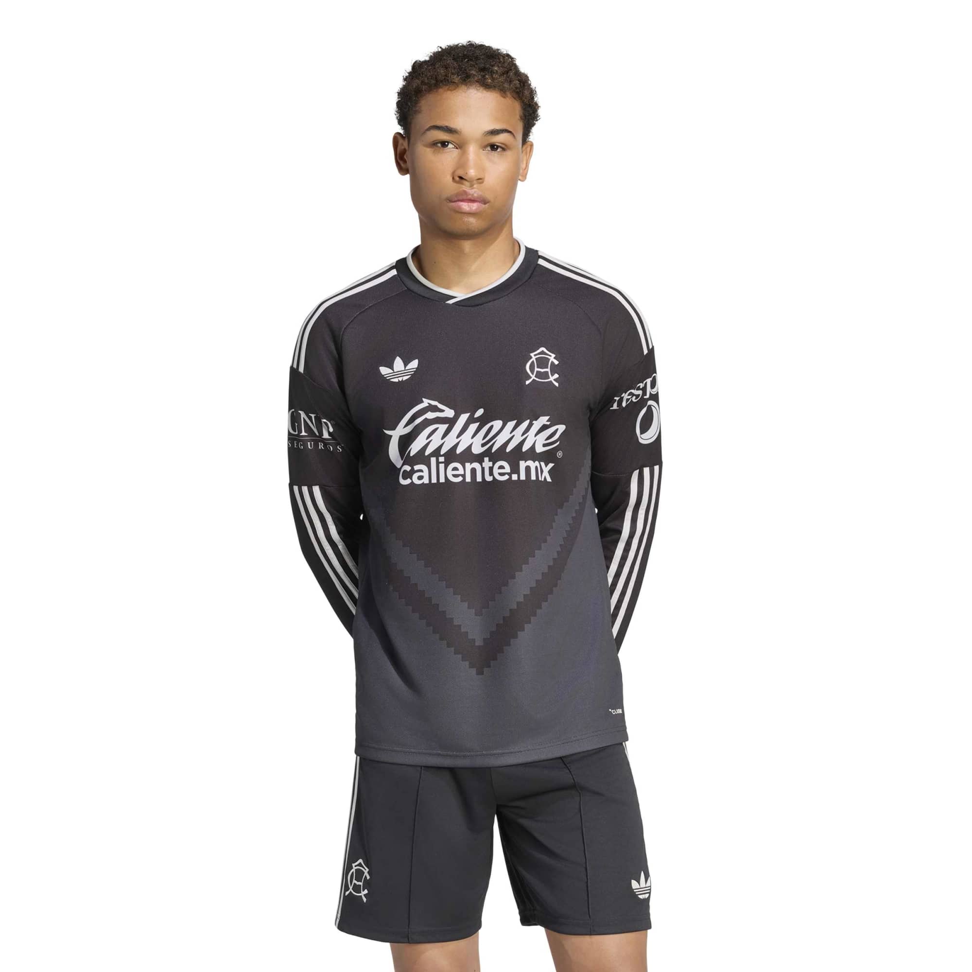 adidas 2026-27 Club America Men's Stadium Away Long-Sleeve Soccer Jersey (Model - Front)