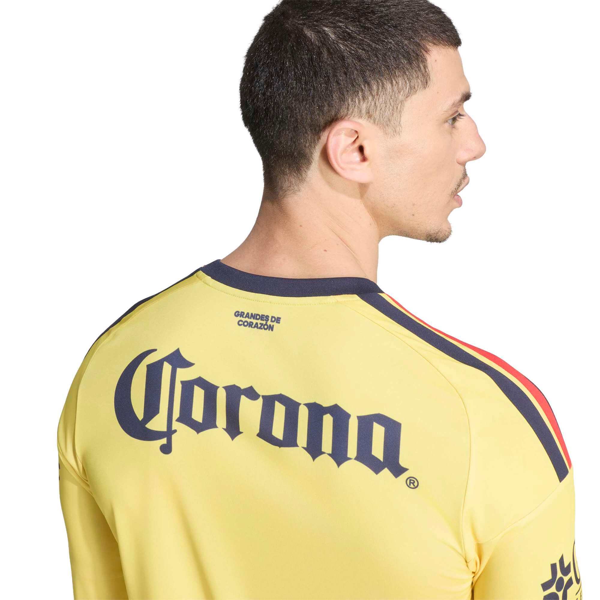 adidas 2026-27 Club America Men's Stadium Home Long-Sleeve Soccer Jersey (Detail 2)