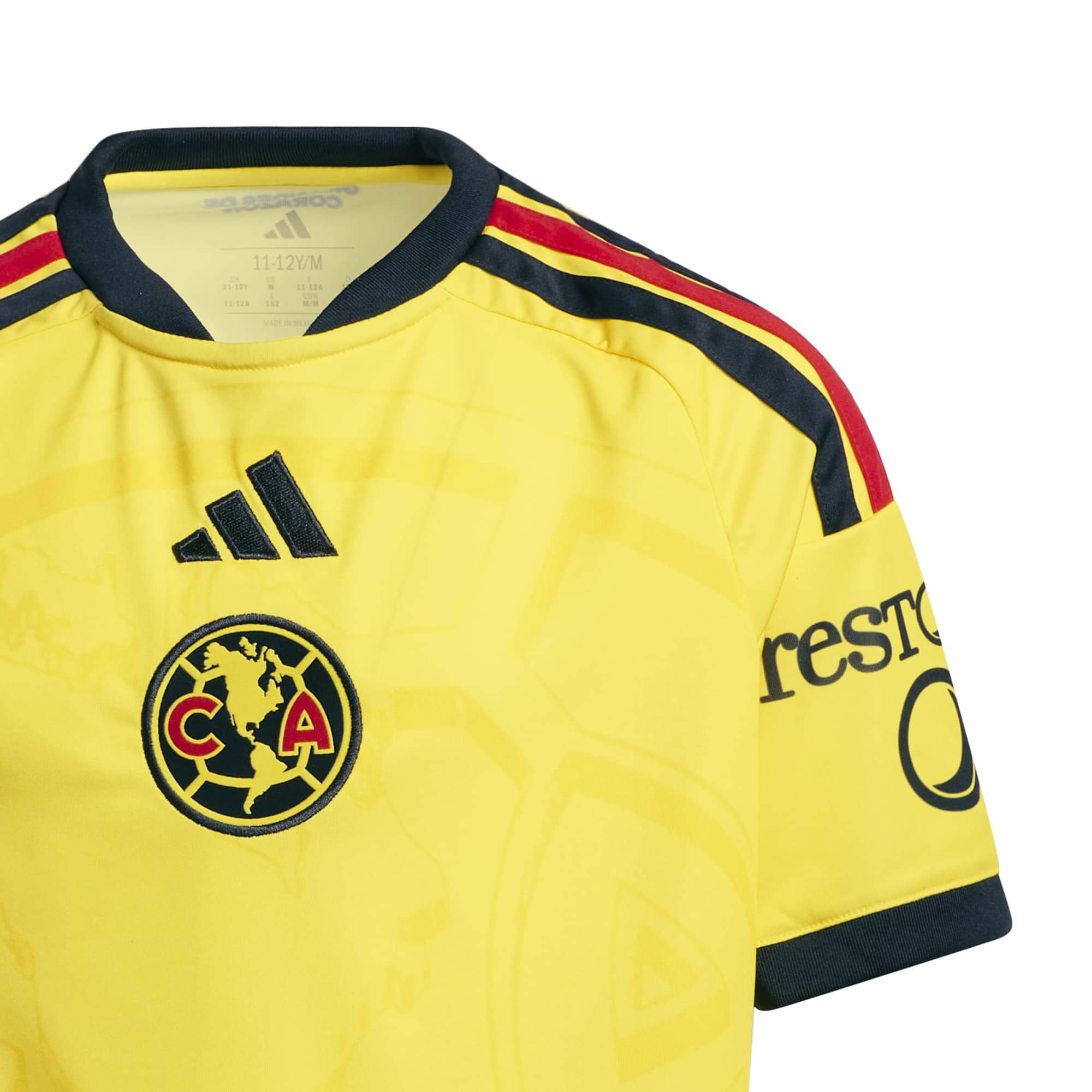 adidas 2026-27 Club America Youth Stadium Home Soccer Jersey (Detail 1)