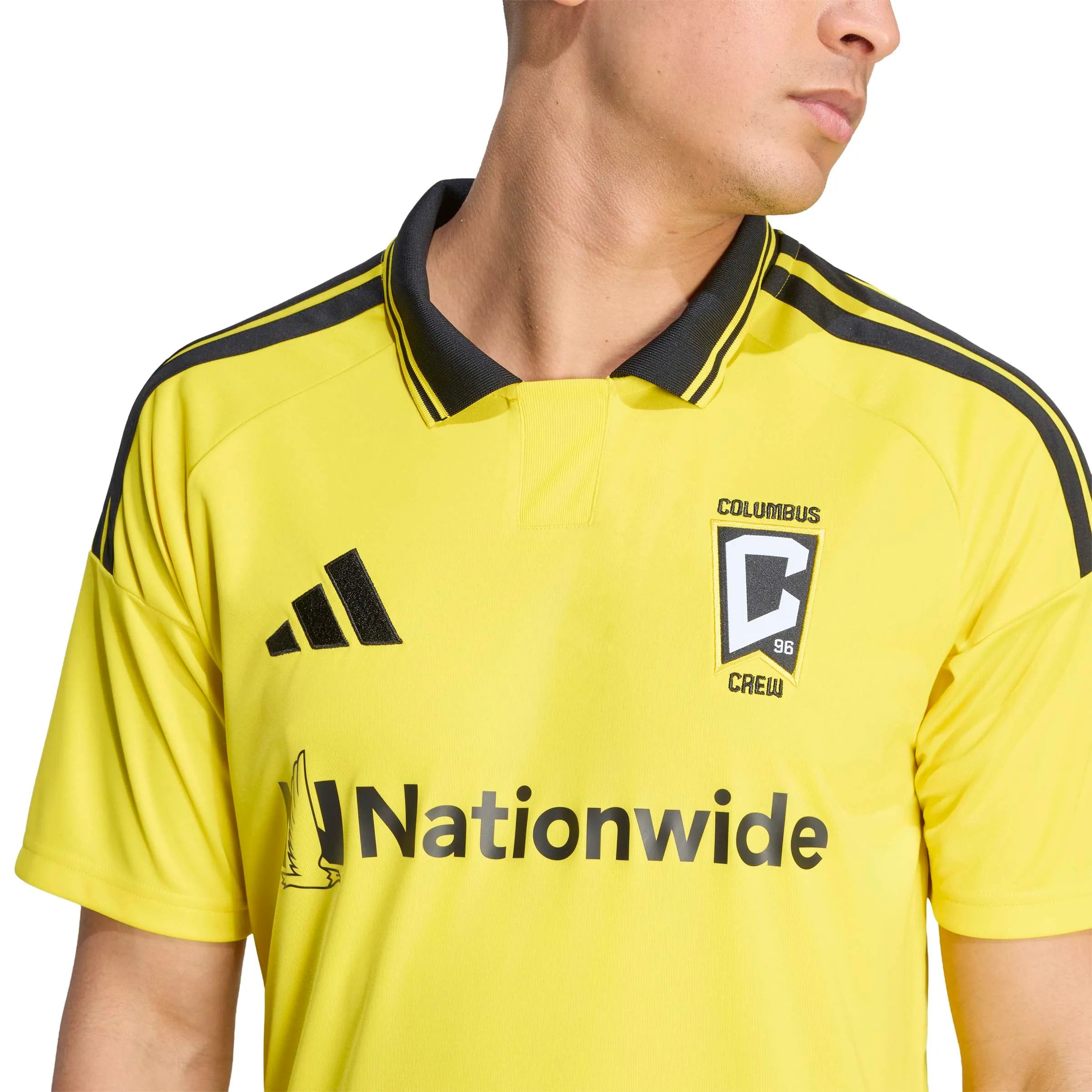 adidas 2026-27 Colombus Crew Men's Stadium Home Soccer Jersey (Detail 1)