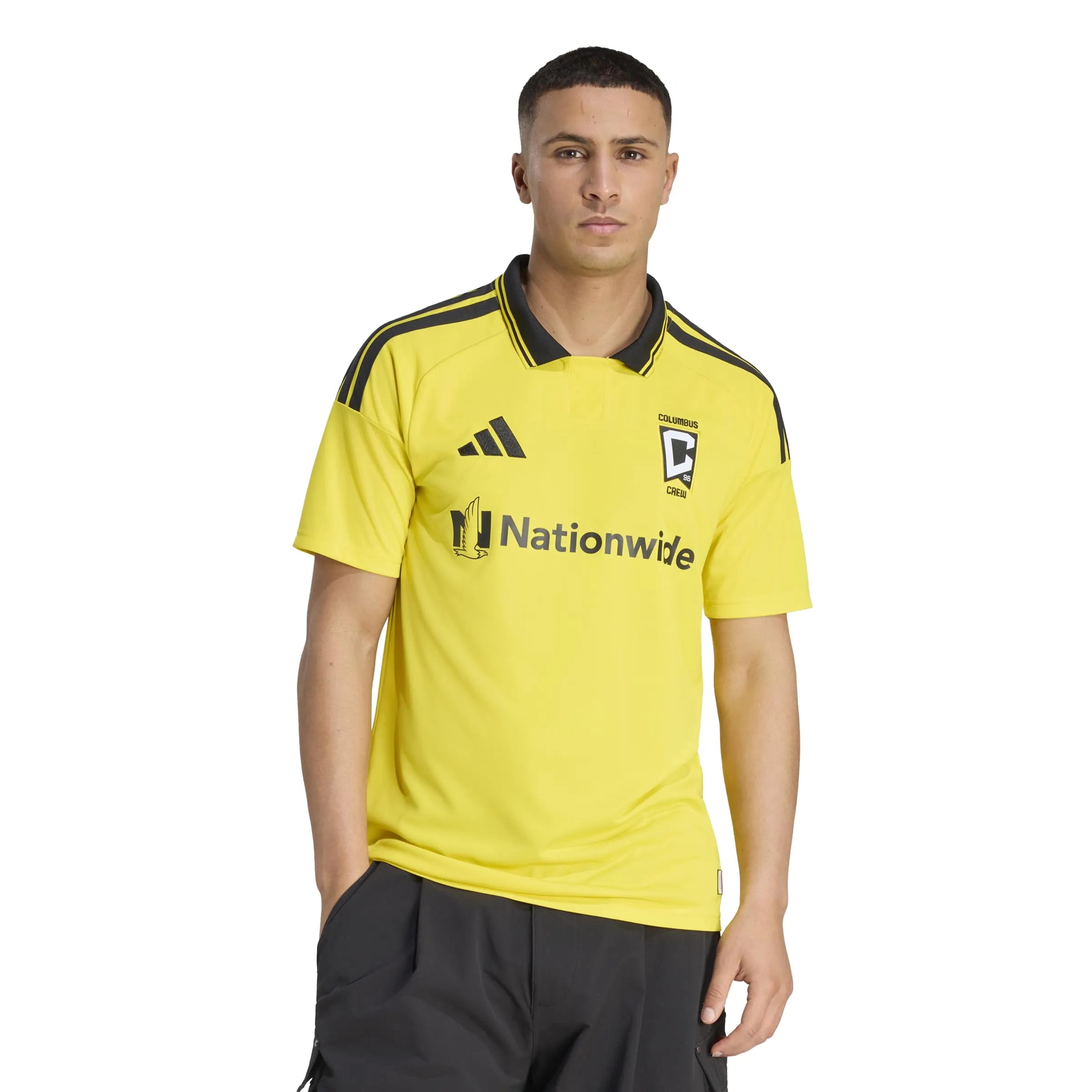adidas 2026-27 Colombus Crew Men's Stadium Home Soccer Jersey (Model - Front)
