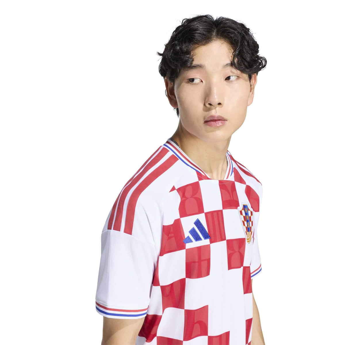adidas 2026-27 Croatia Men's Stadium Home Soccer Jersey (Detail 1)