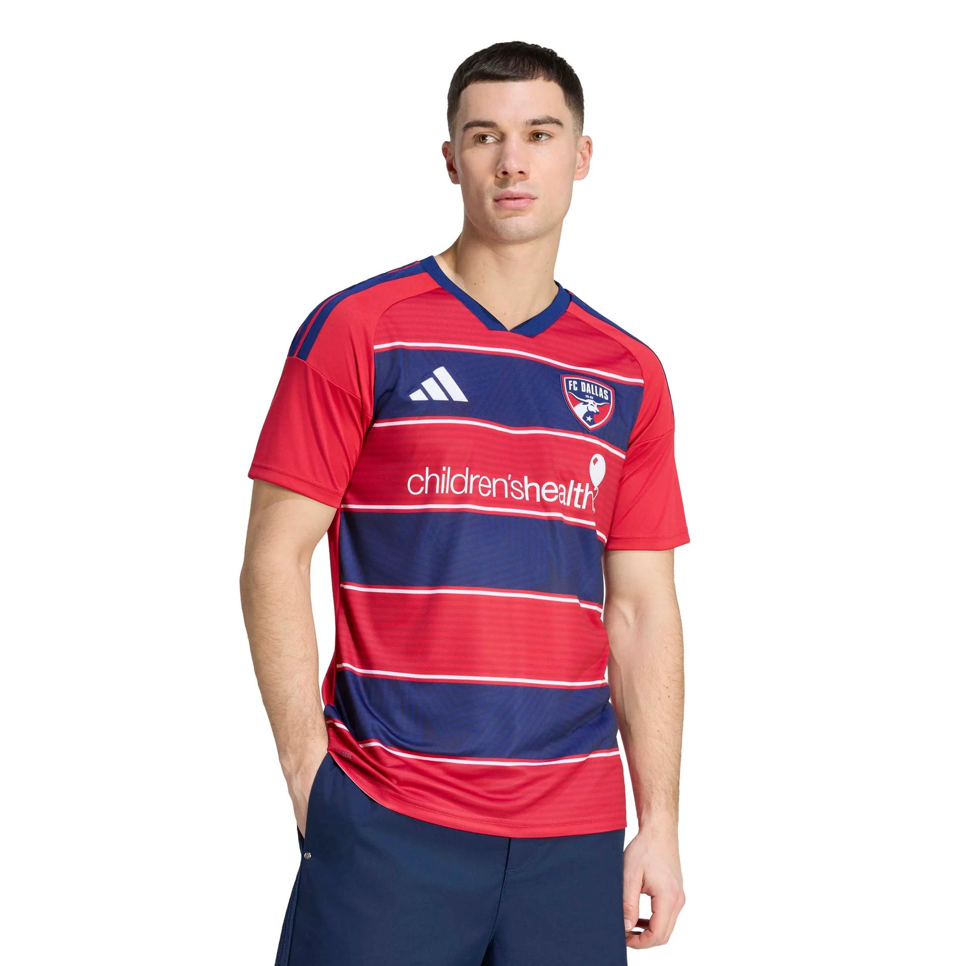 adidas 2026-27 FC Dallas Men's Stadium Home Soccer Jersey (Model - Front)
