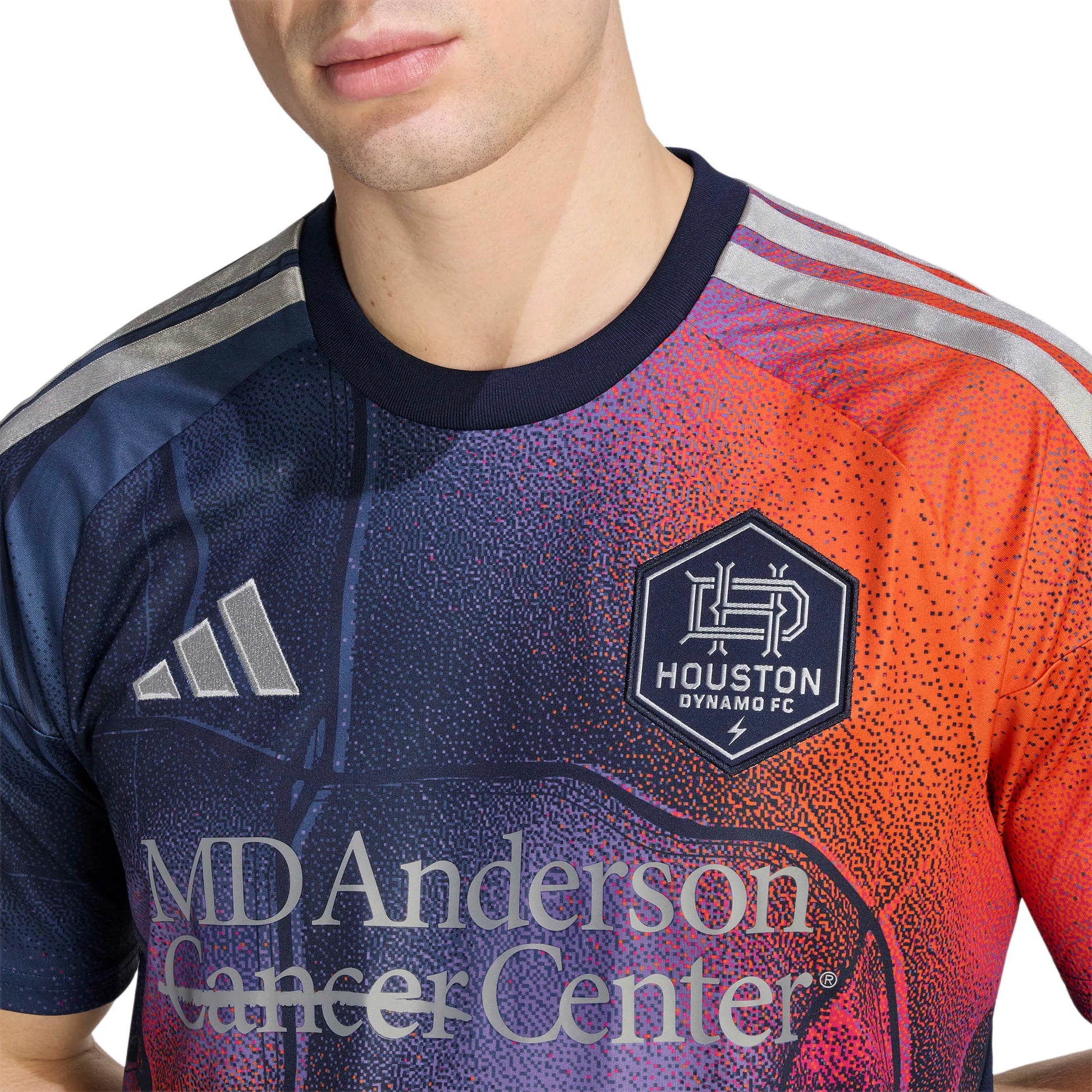 adidas 2026-27 Houston Dynamo Men's Stadium Away Soccer Jersey (Detail 1)