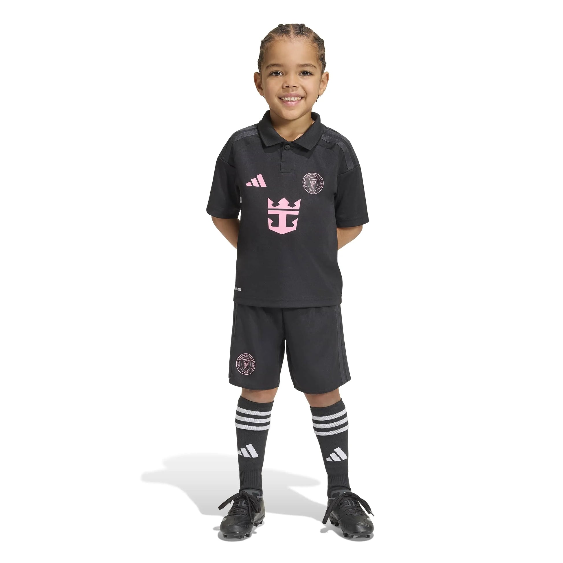 adidas 2026-27 Inter Miami Kid's Away Messi #10 Mini Kit (Model - Front)