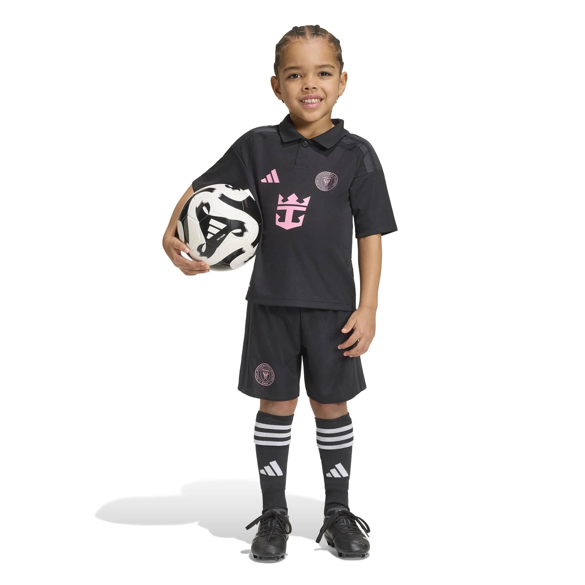 adidas 2026-27 Inter Miami Kid's Away Messi #10 Mini Kit (Model - Side)