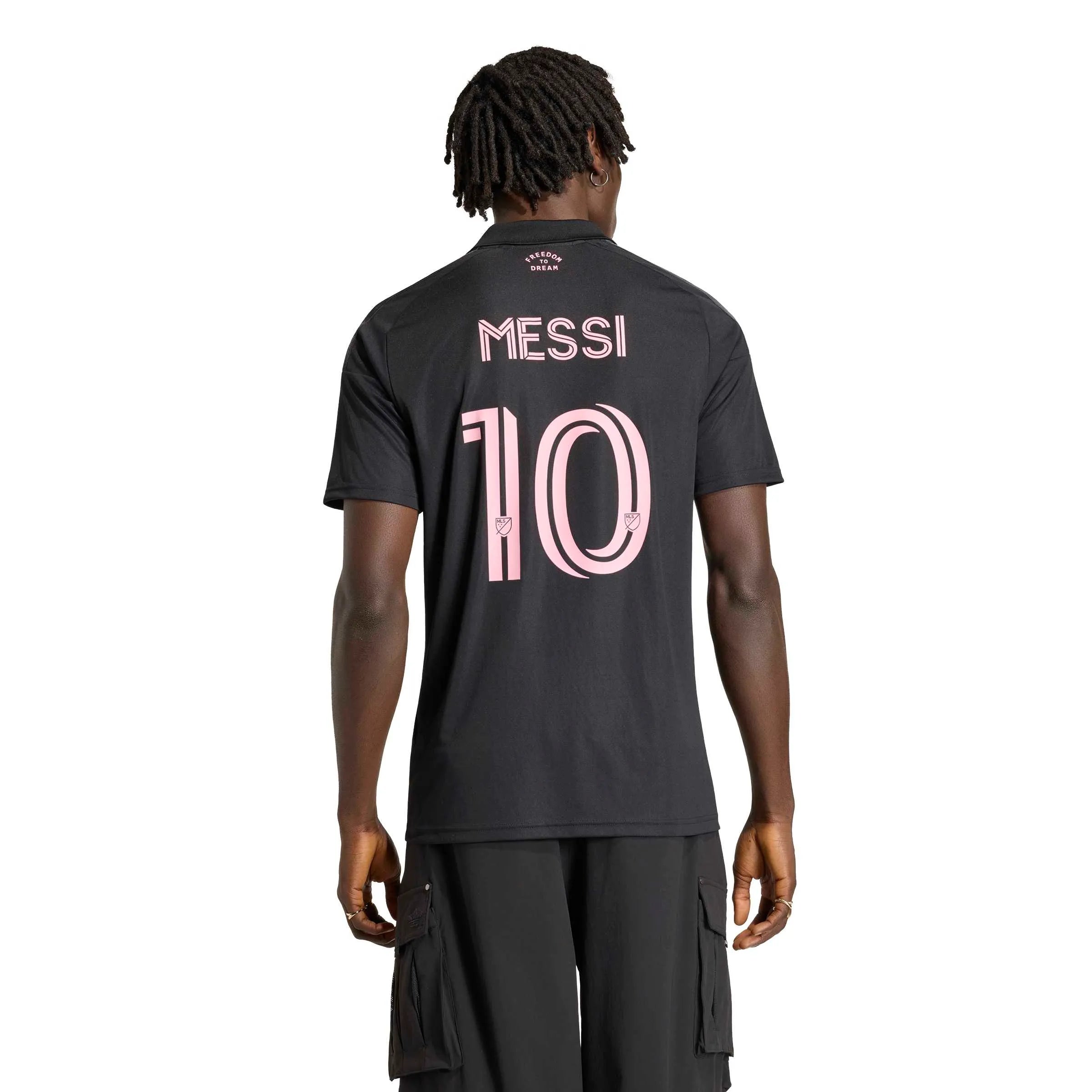 adidas 2026-27 Inter Miami Men's Messi #10 Stadium Away Soccer Jersey (Model - Back)