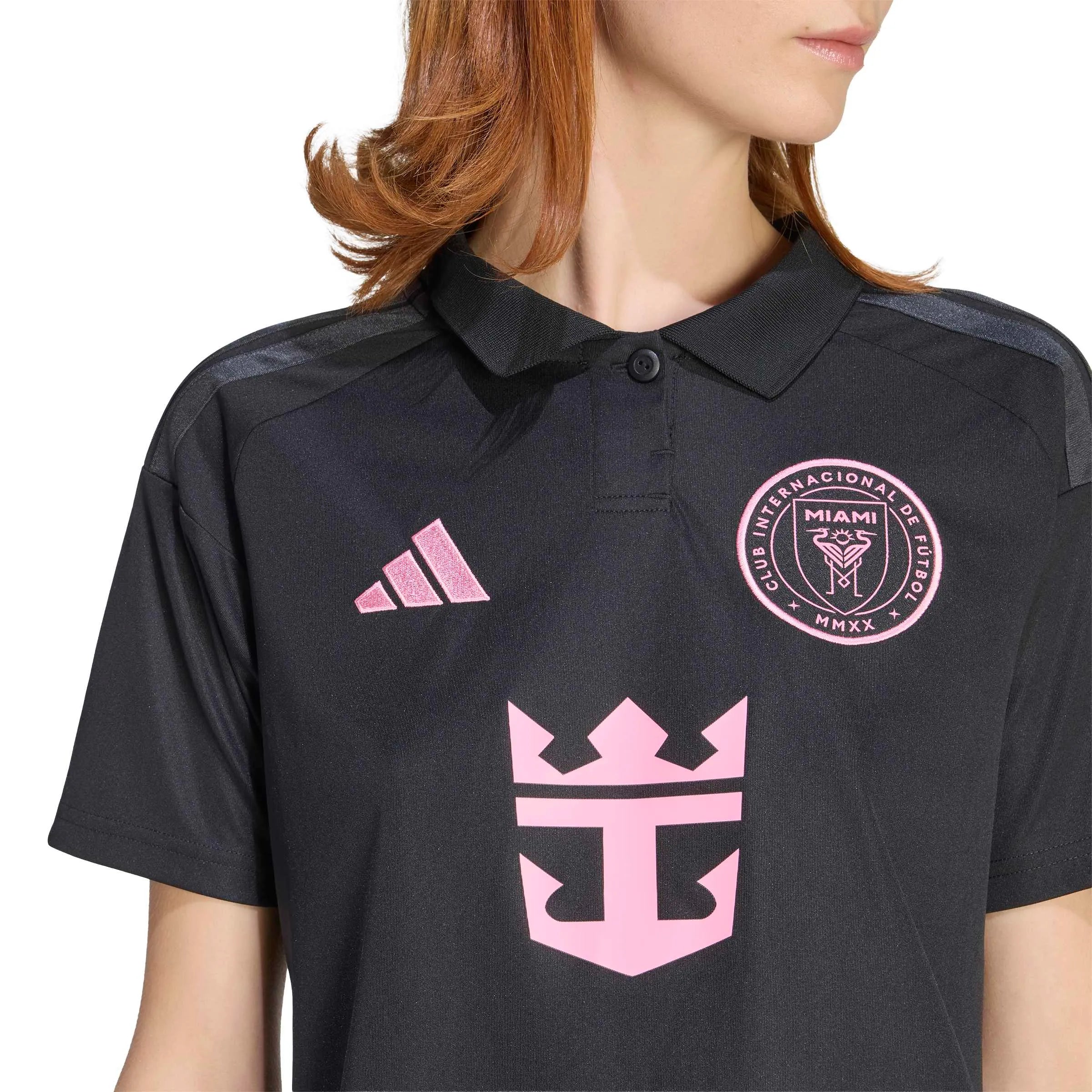 adidas 2026-27 Inter Miami Women's Stadium Away Messi #10 Soccer Jersey (Detail 1)