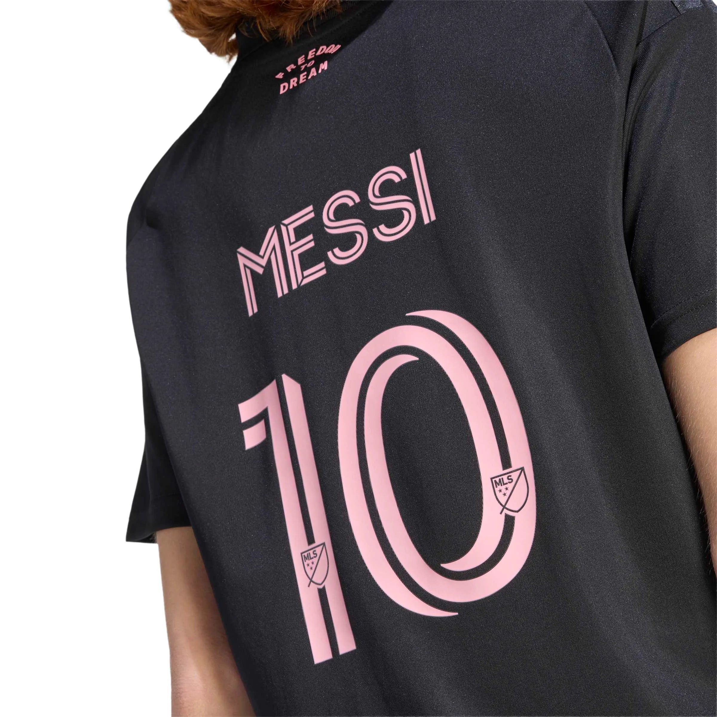 adidas 2026-27 Inter Miami Women's Stadium Away Messi #10 Soccer Jersey (Detail 2)