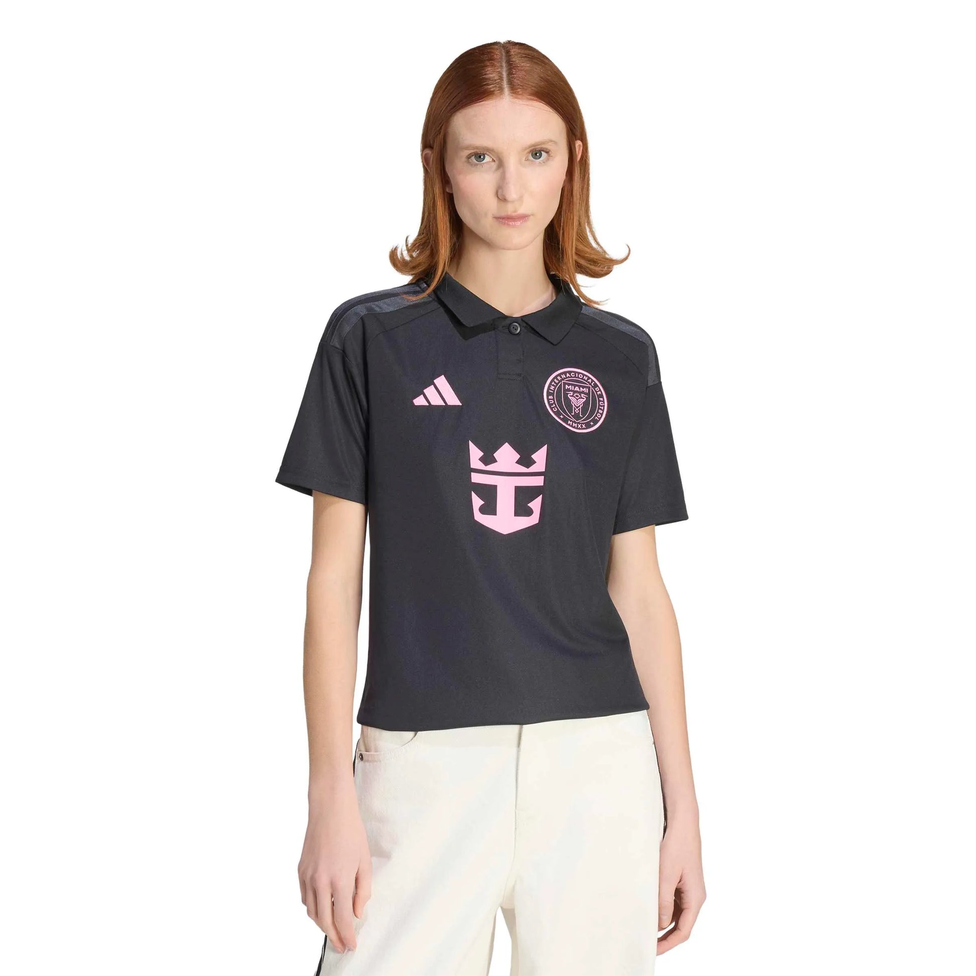 adidas 2026-27 Inter Miami Women's Stadium Away Messi #10 Soccer Jersey (Model - Front)