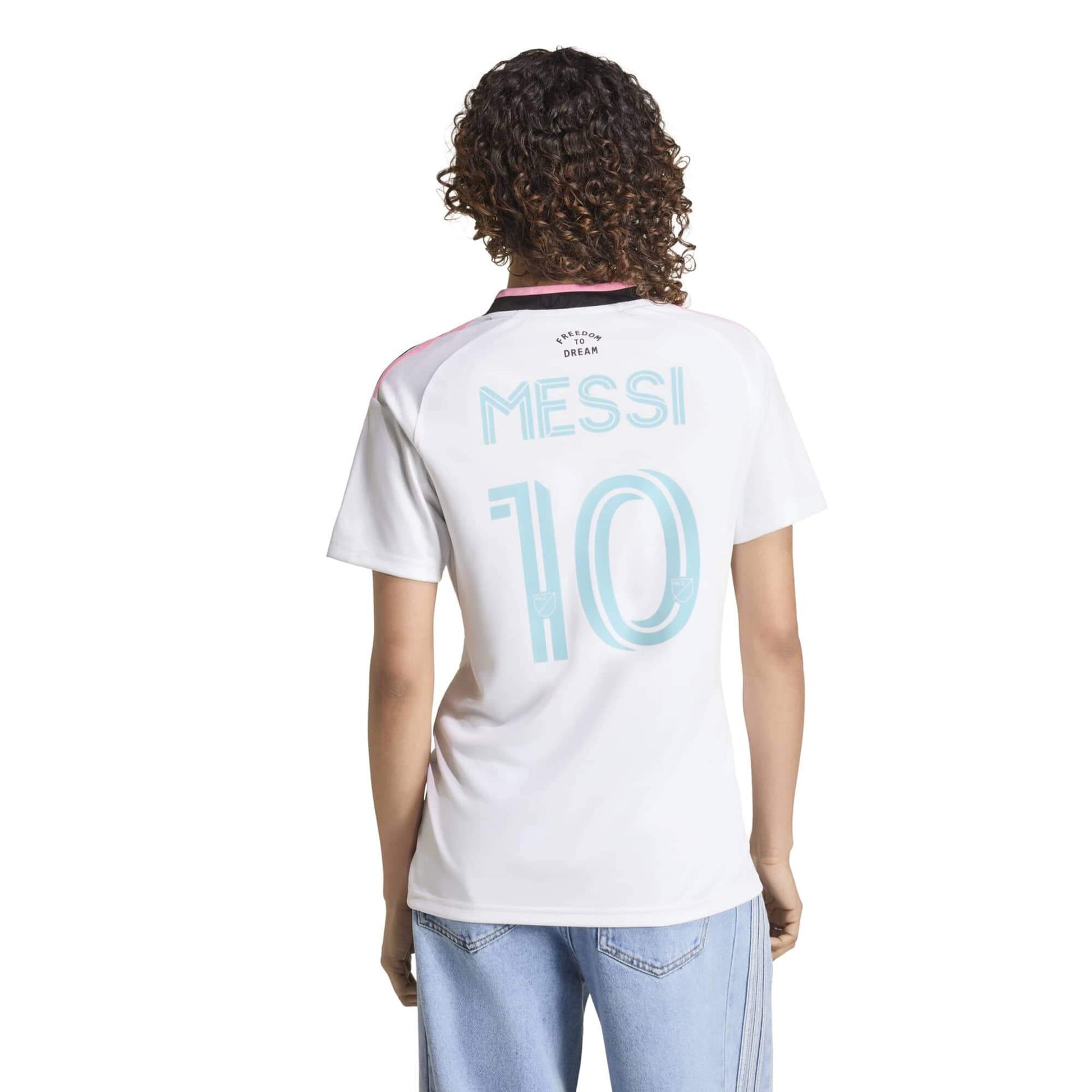 adidas 2026-27 Inter Miami Women's Stadium Third Messi #10 Soccer Jersey (Model - Back)