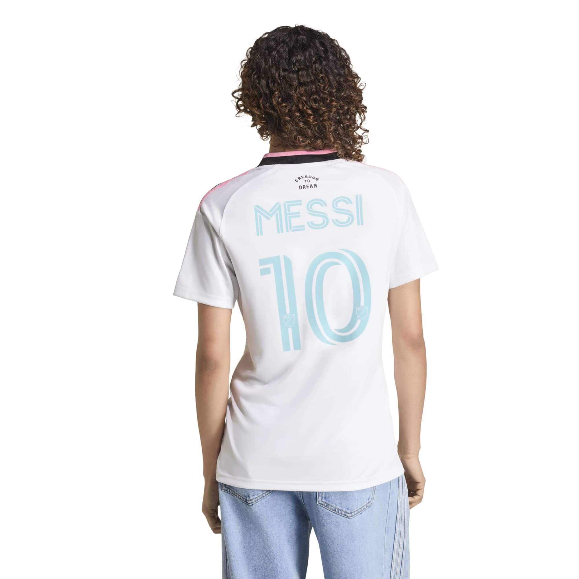 adidas 2026-27 Inter Miami Women's Stadium Third Messi #10 Soccer Jersey (Model - Back)