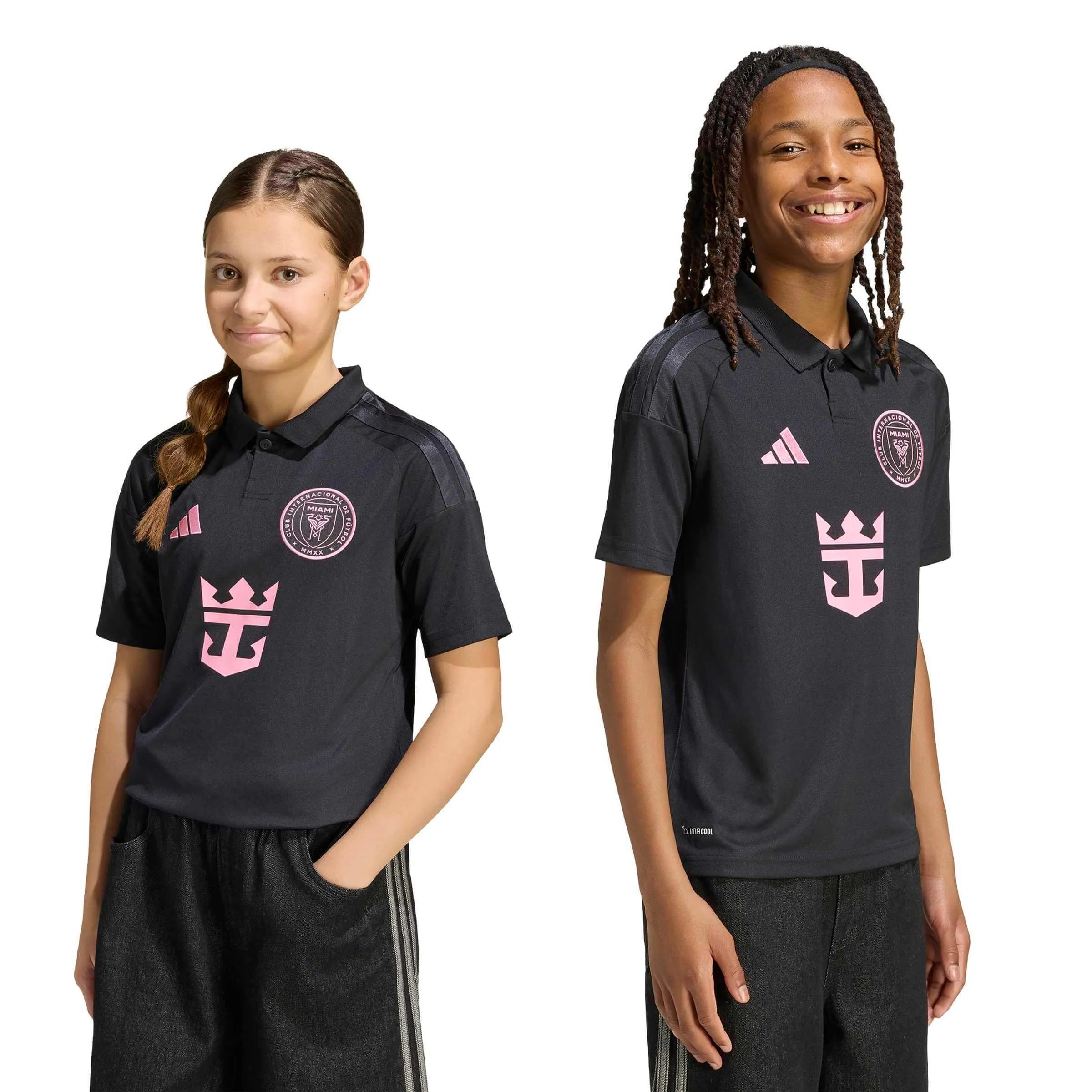 adidas 2026-27 Inter Miami Youth Stadium Away Messi #10 Soccer Jersey (Models - Front)