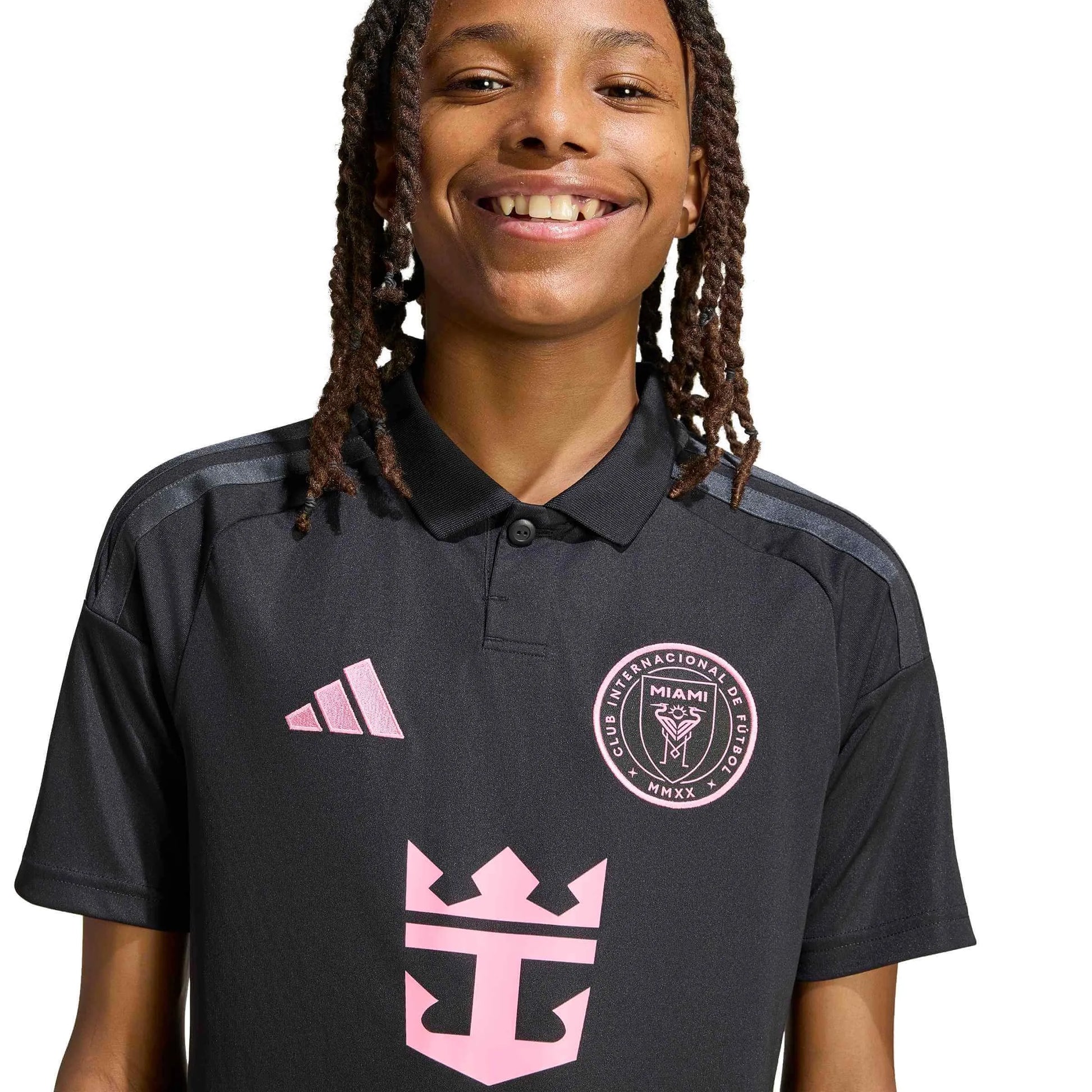 adidas 2026-27 Inter Miami Youth Stadium Away Soccer Jersey (Detail 4)