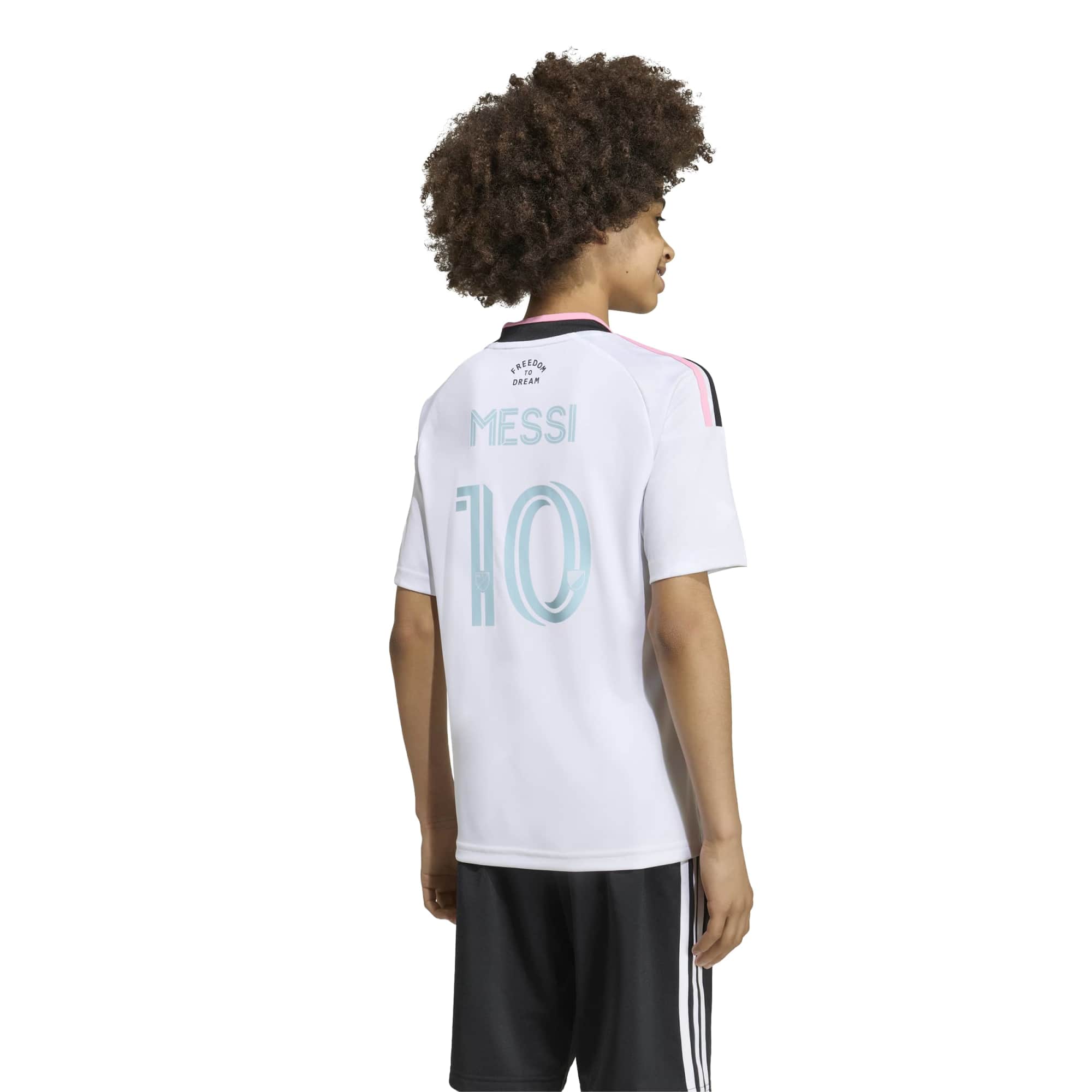 adidas 2026-27 Inter Miami Youth Stadium Third Messi #10 Soccer Jersey (Model - Back)