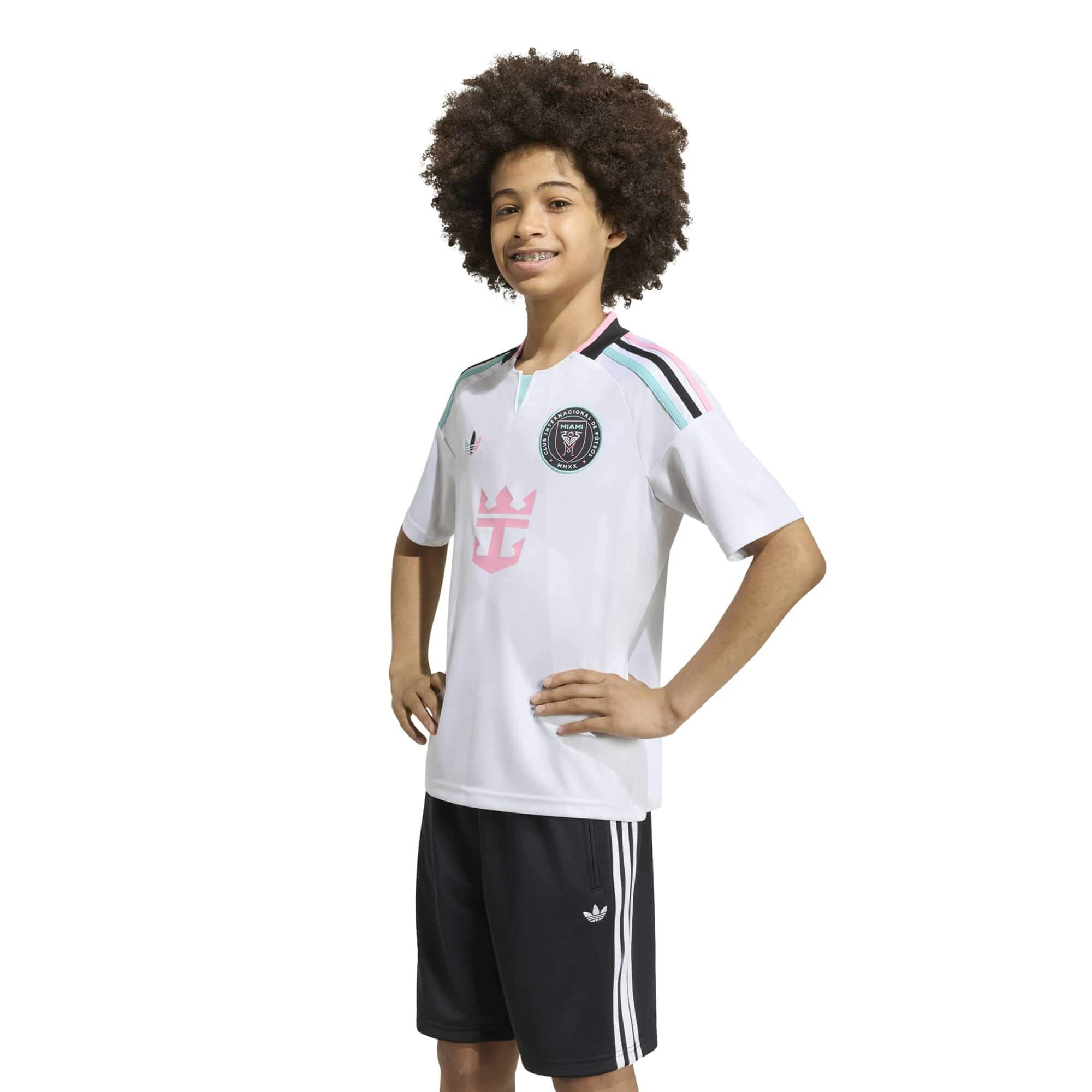 adidas 2026-27 Inter Miami Youth Stadium Third Messi #10 Soccer Jersey (Model - Front)