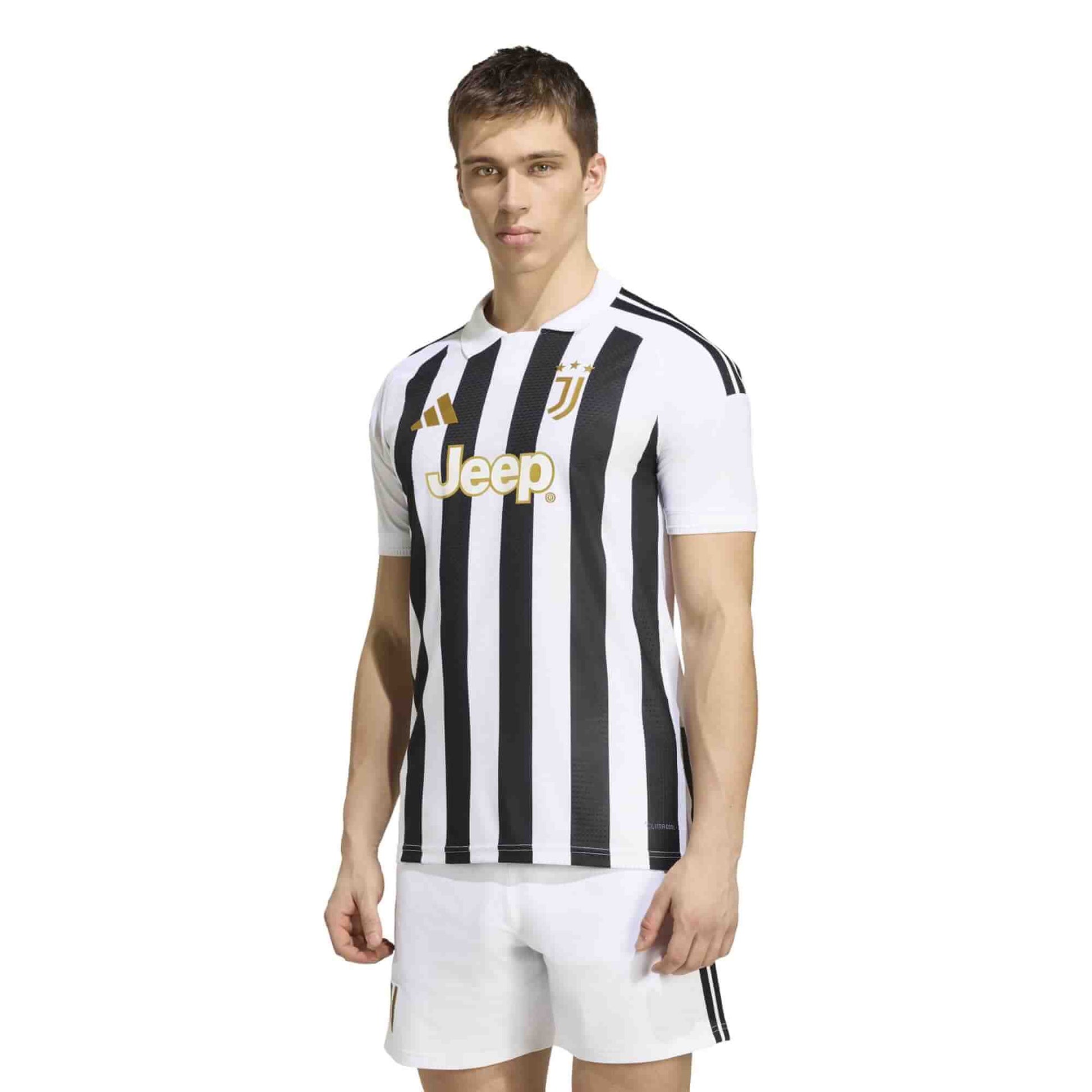 adidas 2026-27 Juventus Men's Authentic Home Soccer Jersey (Model - Front)