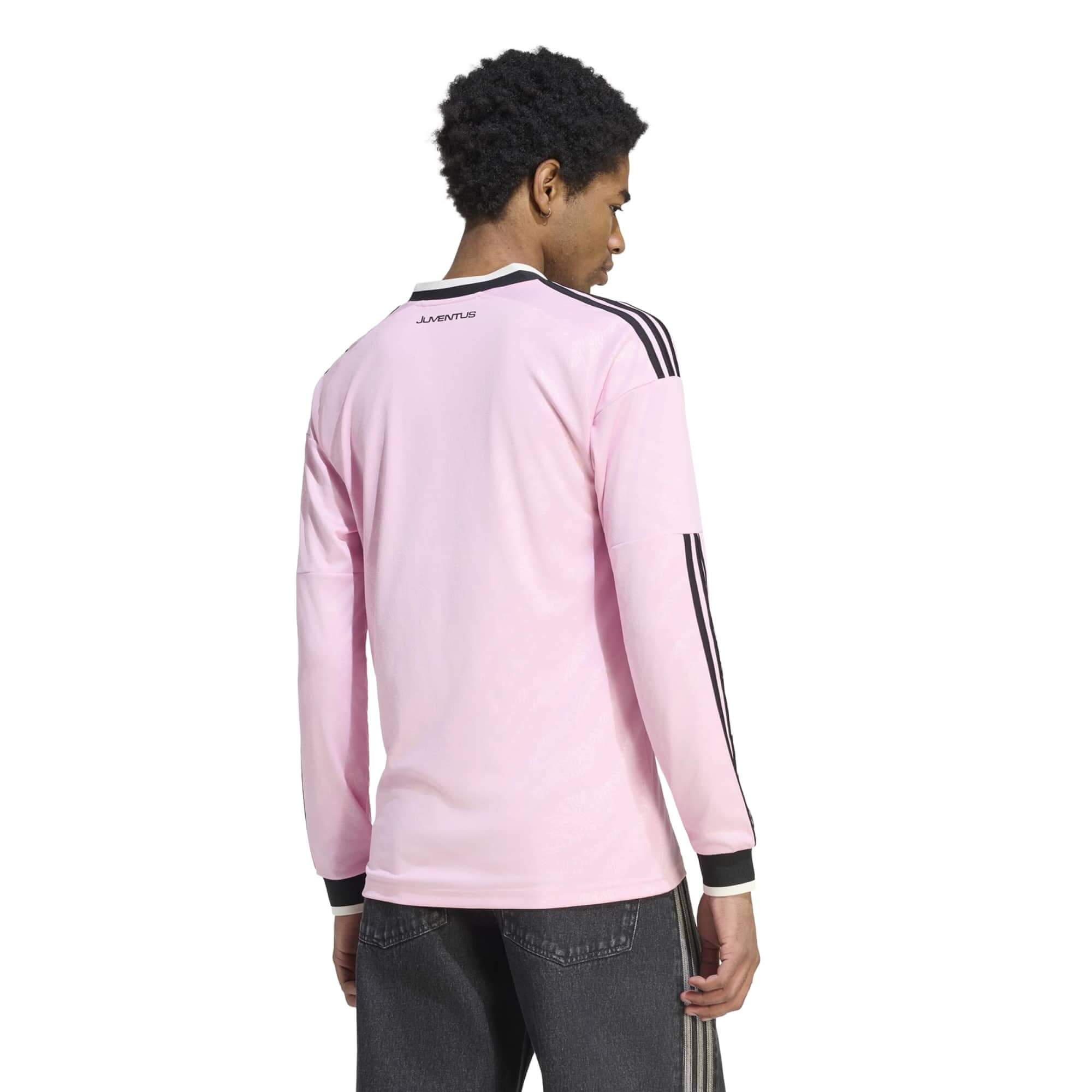 adidas 2026-27 Juventus Men's Stadium Away Long-Sleeve Soccer Jersey (Model - Back)