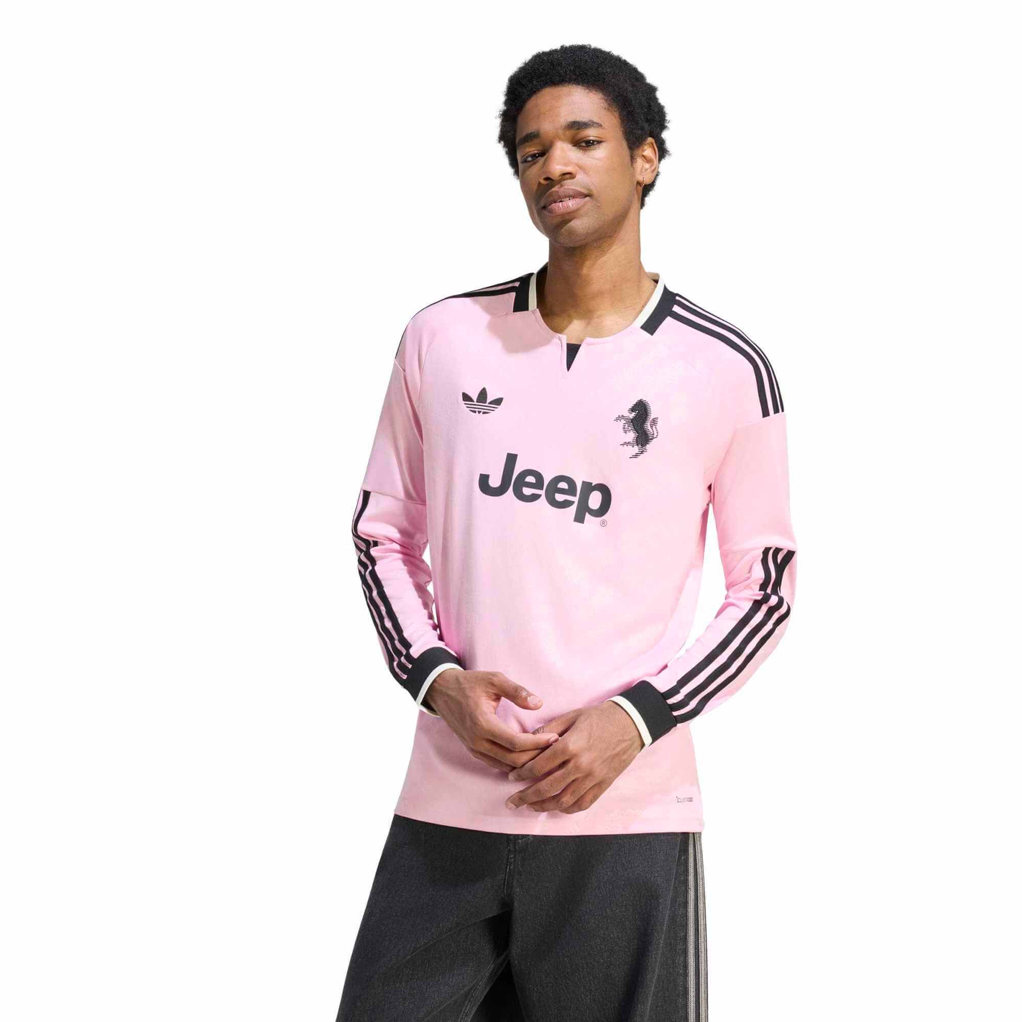 adidas 2026-27 Juventus Men's Stadium Away Long-Sleeve Soccer Jersey (Model - Front)