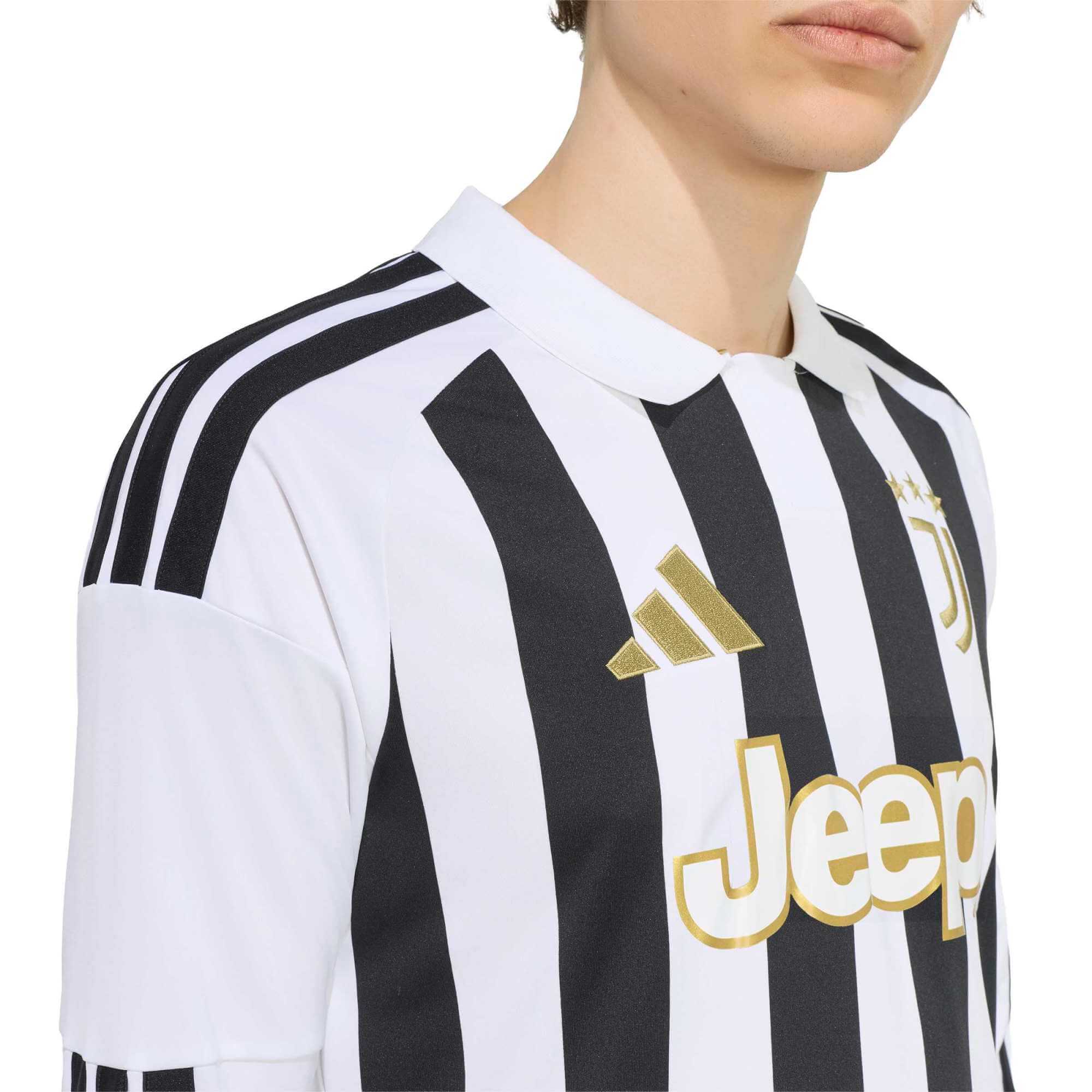 adidas 2026-27 Juventus Men's Stadium Home Long-Sleeve Soccer
