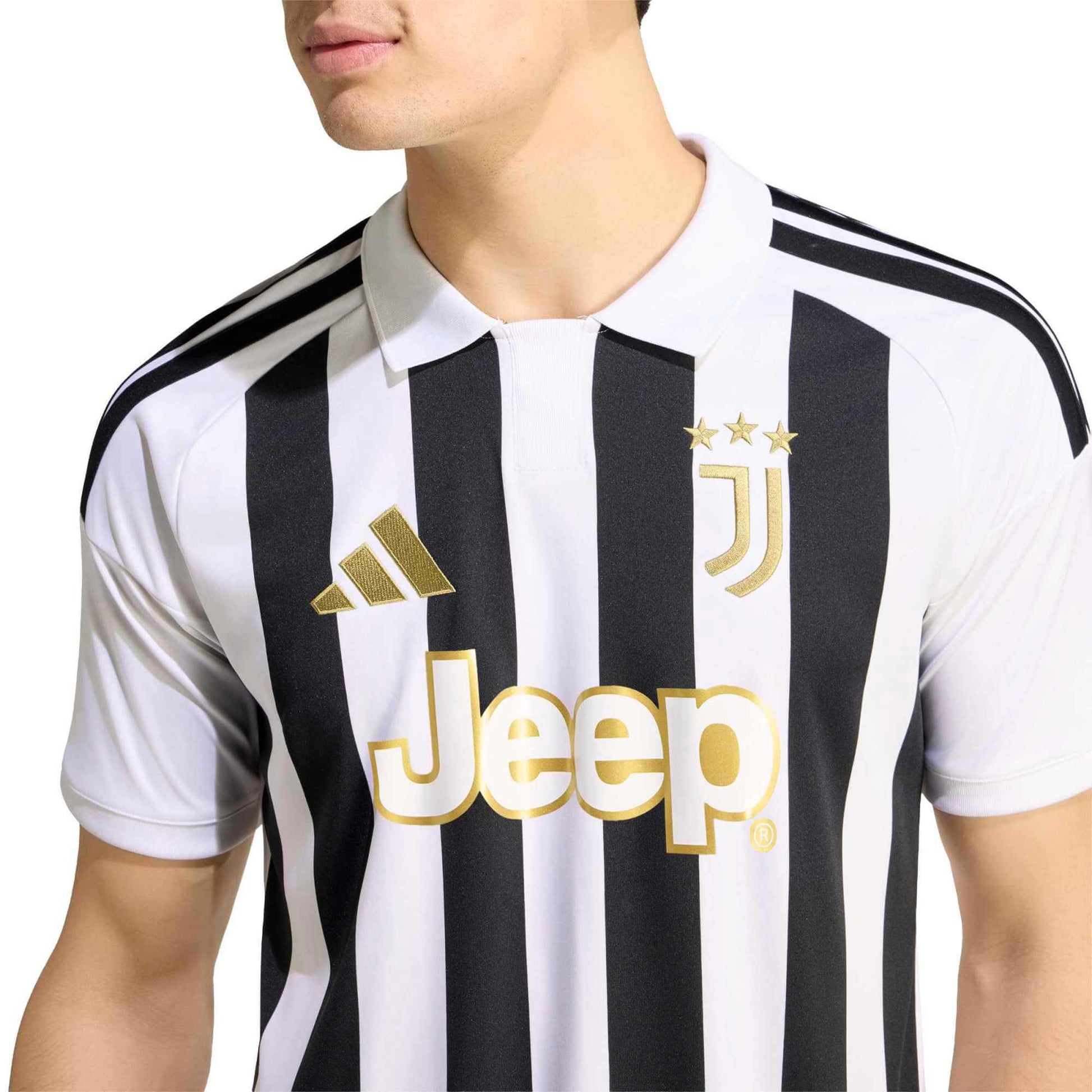 adidas 2026-27 Juventus Men's Stadium Home Soccer Jersey (Detail 1)