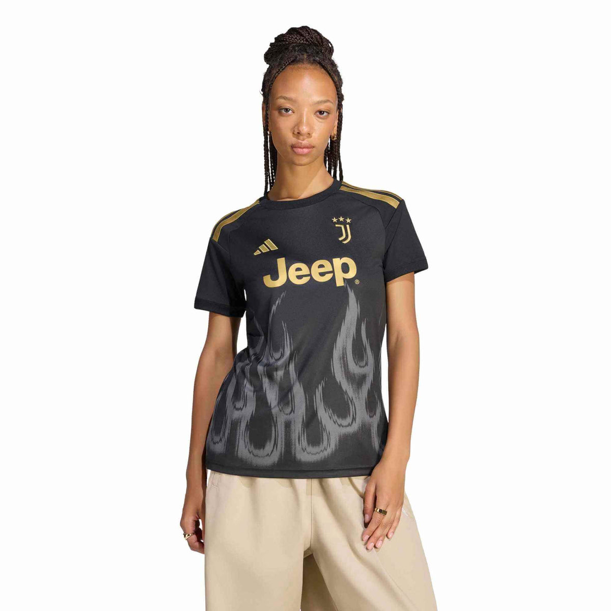 adidas 2026-27 Juventus Women's Stadium Third Soccer Jersey (Model - Front)