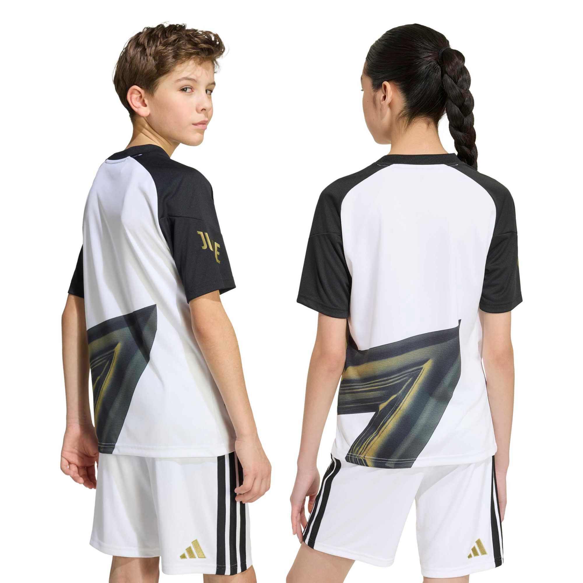 adidas 2026-27 Juventus Youth Pre-Match Soccer Jersey (Models - Back)